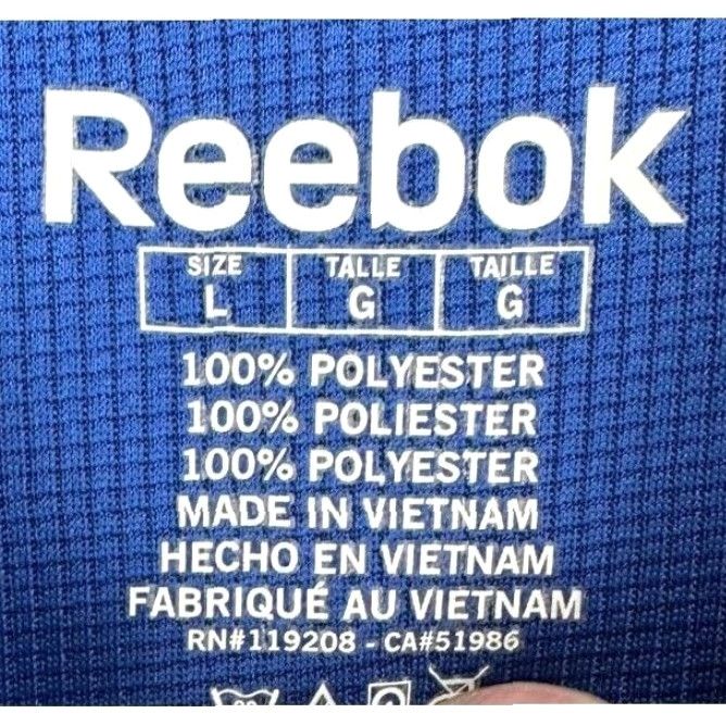 Reebok NEW York Giants Reebok Polo Shirt Mens Large Blue Football Rugby NFL EUC Size US L / EU 52-54 / 3 - 4 Thumbnail