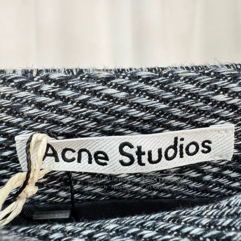 Acne Studios Acne Studios Blue-Grey Wool Zipper Irregular Skirt Size 42" / US 20 - 5 Thumbnail
