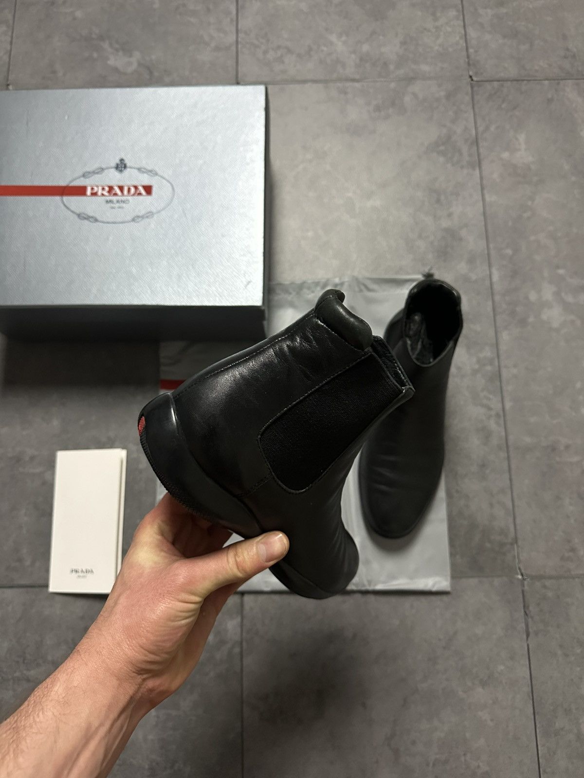 Prada leather boots prada Size US 6 / IT 36 - 4 Thumbnail