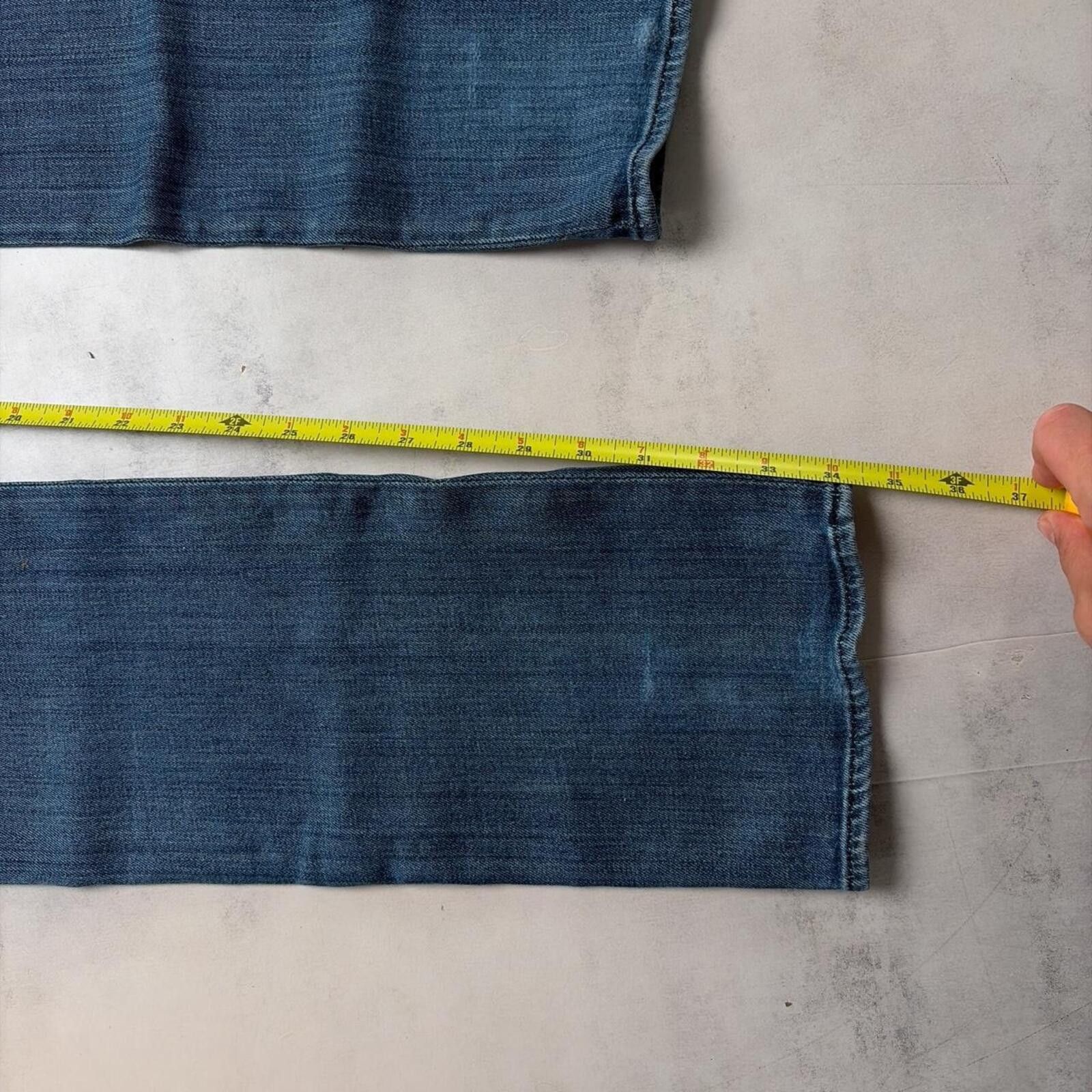 Other Y2K Blue Rock & Republic Grunge Gothic Straight Denim Jeans Size 30" / US 8 / IT 44 - 7 Thumbnail