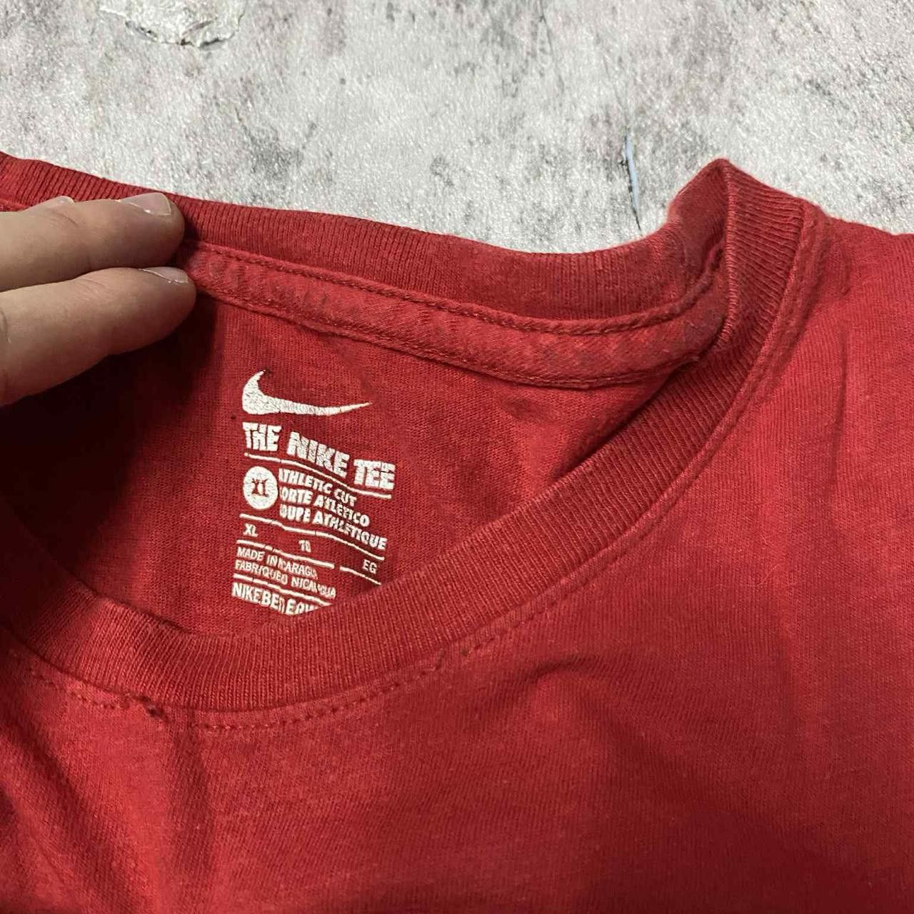 Nike Red Nike cotton t-shirt with "Say No To Slow" graphic print Size US XL / EU 56 / 4 - 4 Thumbnail