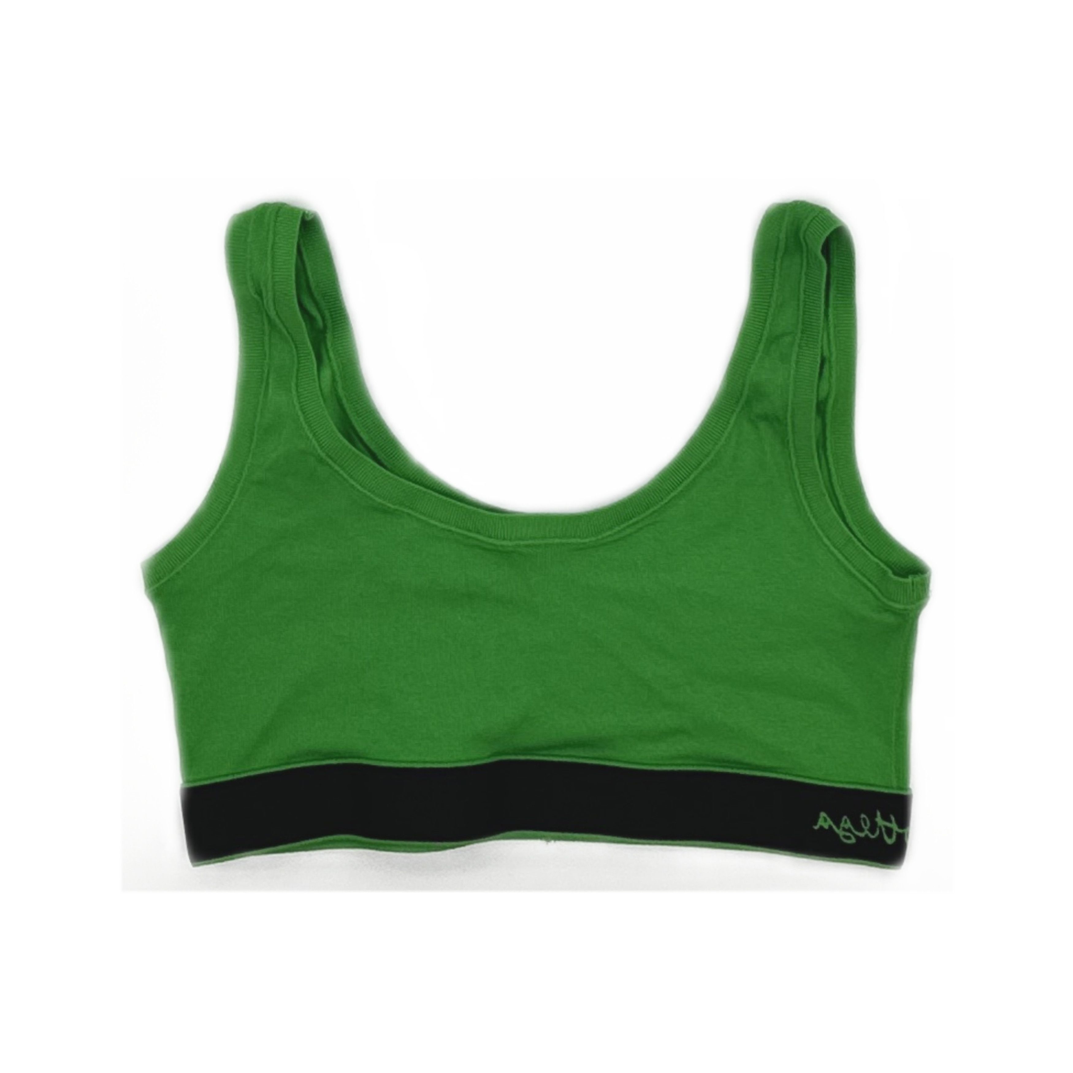 Bottega Veneta Bottega Veneta Green Ribbed Crop Top Size M Size M / US 6-8 / IT 42-44 - 1 Thumbnail
