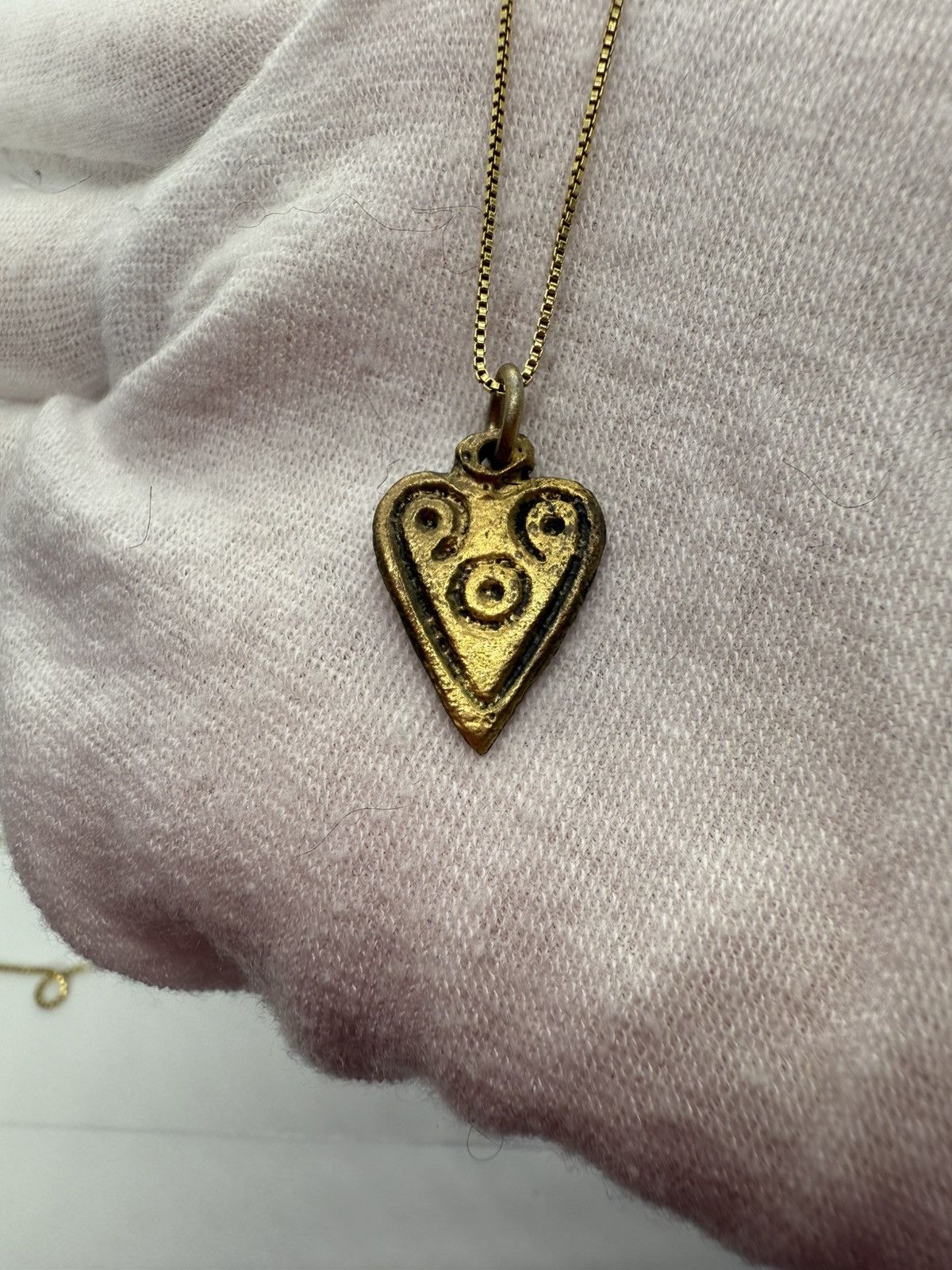 PICARD Celtic Viking Gold Heart Pendant Necklace - Women's Jewelry Size ONE SIZE - 1 Thumbnail