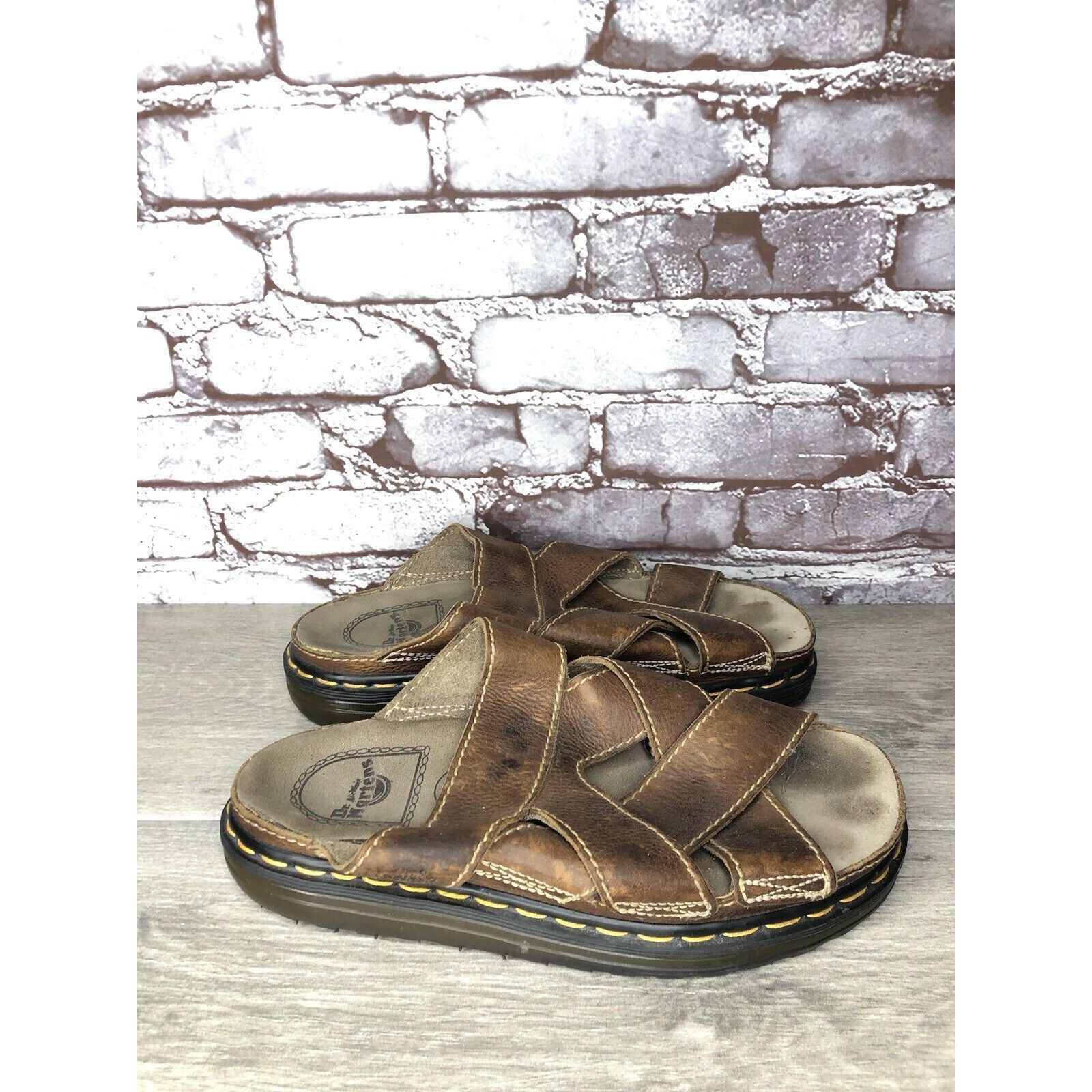 Dr. Martens Vintage 90s DR. DOC MARTENS Brown Leather Fisherman Platform Size US 10 / EU 43 - 1 Thumbnail