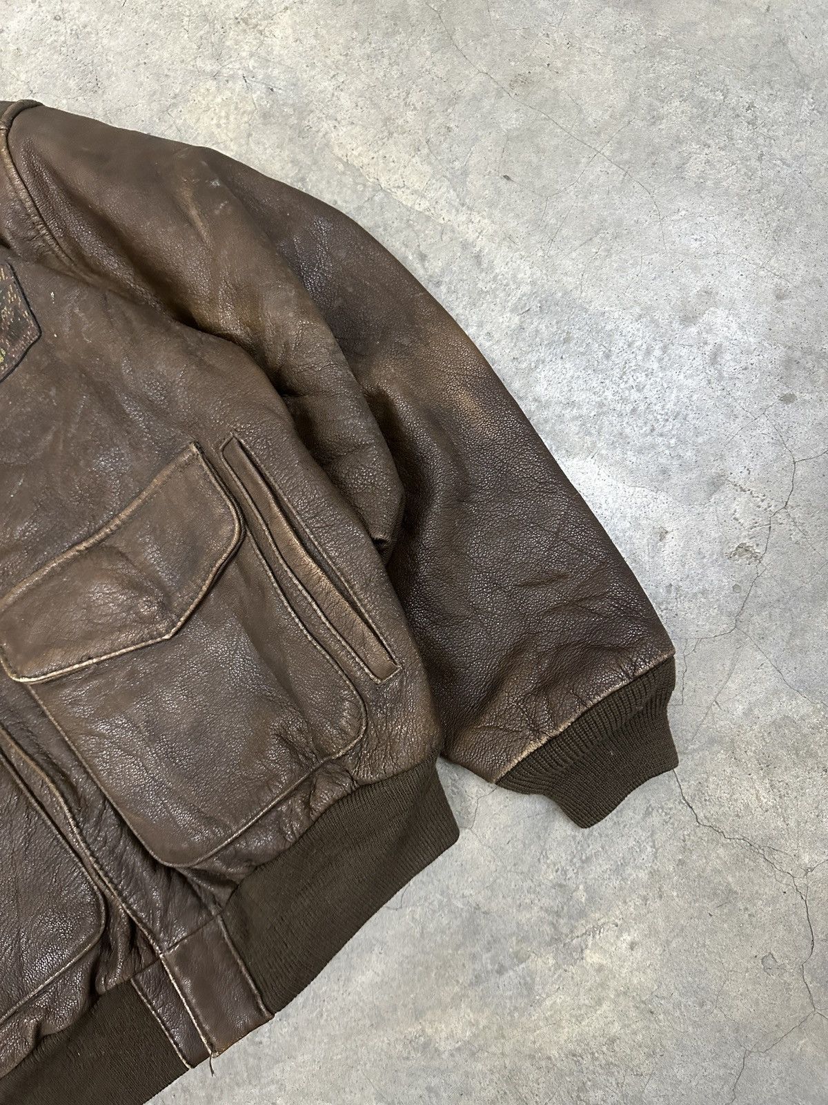 Vintage 80s Avirex Type-A2 Flight Leather Jacket Vintage 80s Avirex Type-A2 Flight Leather Jacket