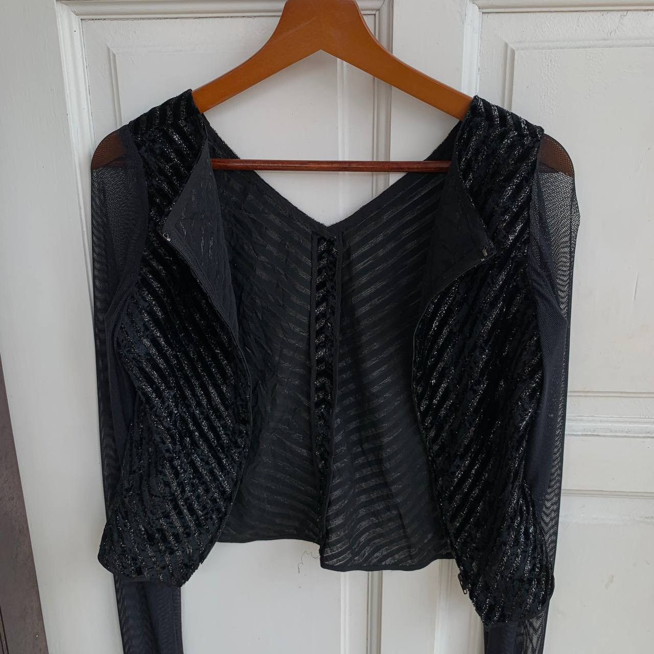 Dior Vintage DIOR Sheer Cropped Blouse Size S / US 4 / IT 40 - 4 Thumbnail