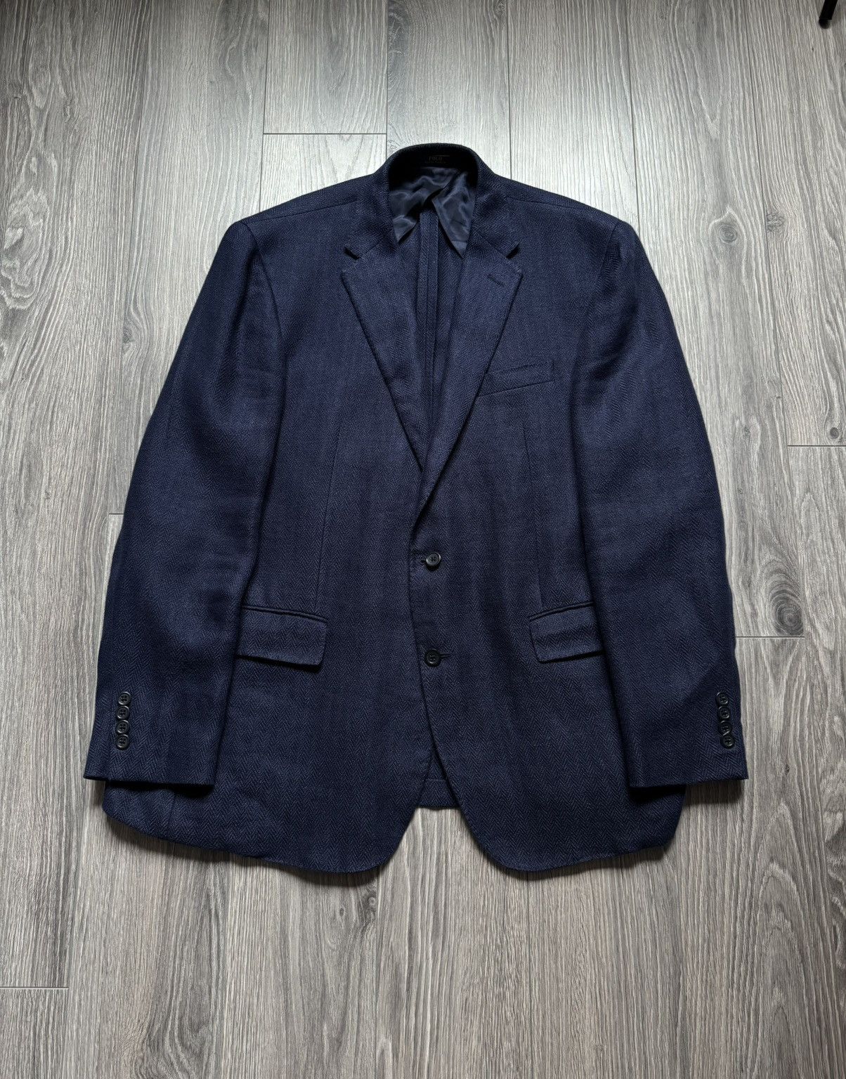 Polo Ralph Lauren Polo Ralph Lauren Herringbone Cotton Blazer 46R Size 46R - 1 Thumbnail