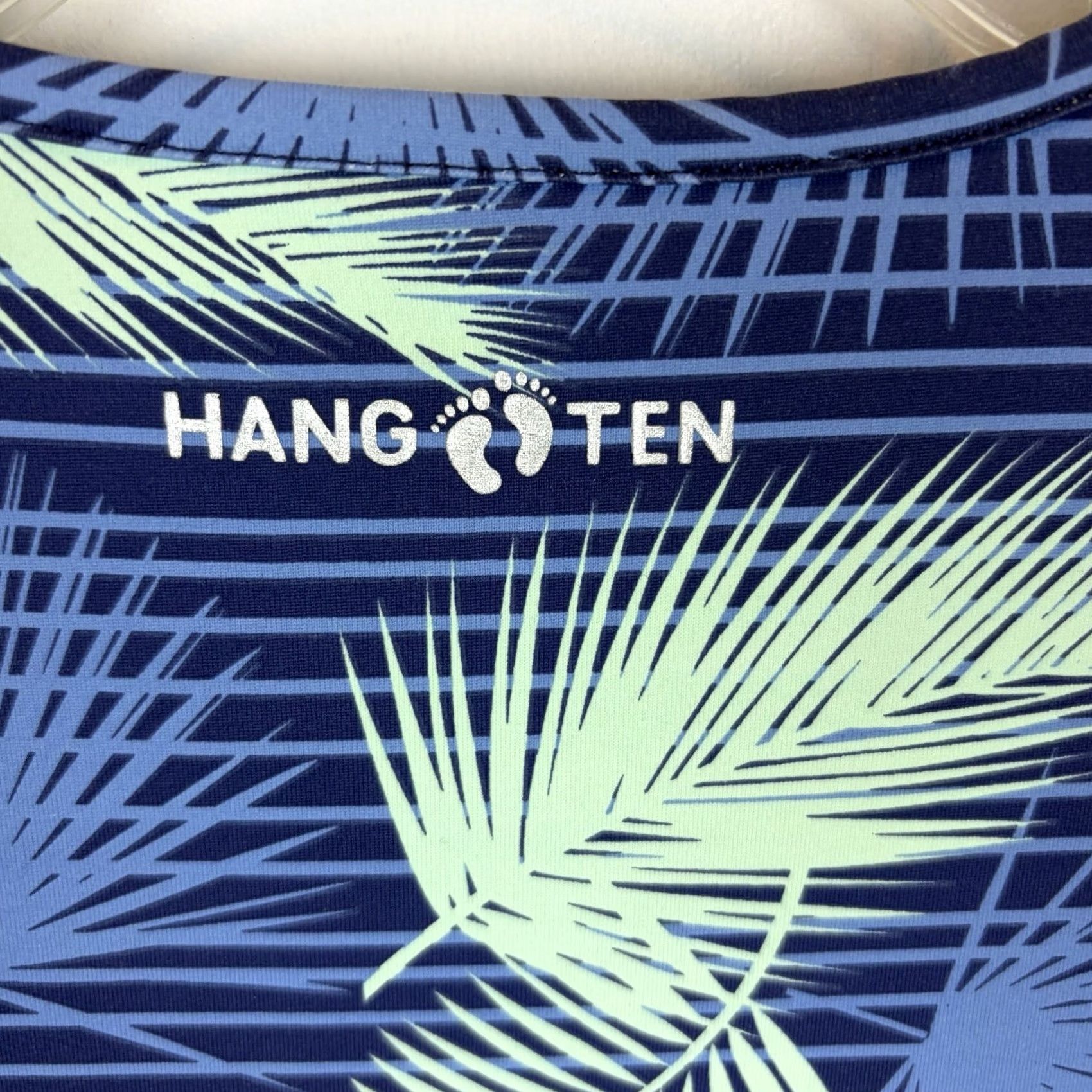 Hang Ten Hang Ten Womens S Rash Guard Long Sleeve Swim Top UV Protection UPF 50+ Blue Beach UV-Protection Long Sleeve Swim Shirt Womens S Size S / US 4 / IT 40 - 5 Thumbnail