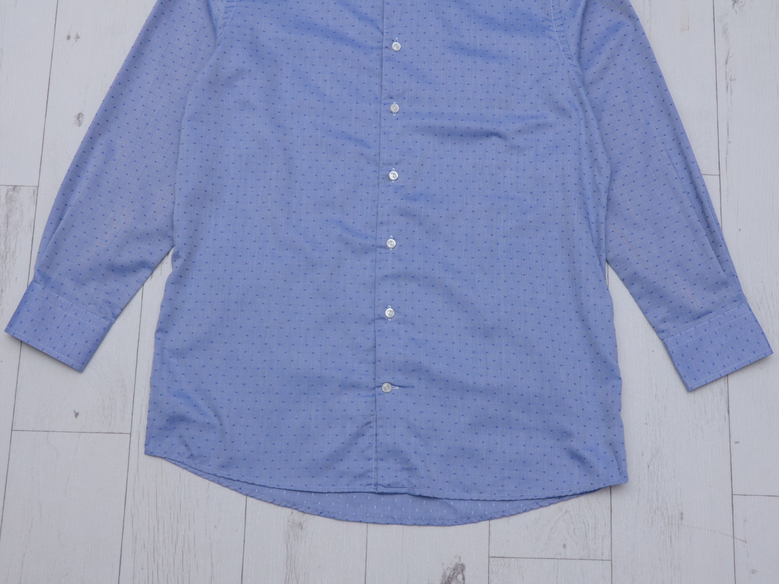 Eton Eton Contemporary Shirt Navy Blue Polka Dot size 41 Slim Size US L / EU 52-54 / 3 - 3 Thumbnail