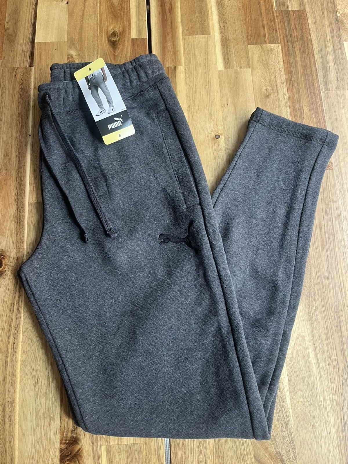 Puma New Men’s Gray Puma Sweatpants Size US 29 - 1 Thumbnail