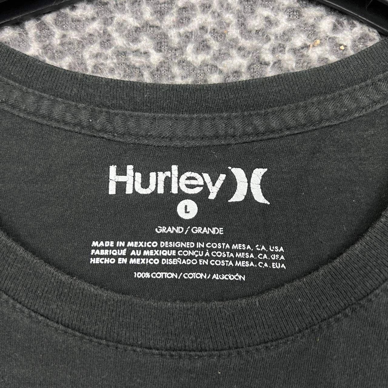 Hurley Hurley Shirt Men Large Black Short Sleeve Crew Neck Cotton L Size US L / EU 52-54 / 3 - 7 Thumbnail