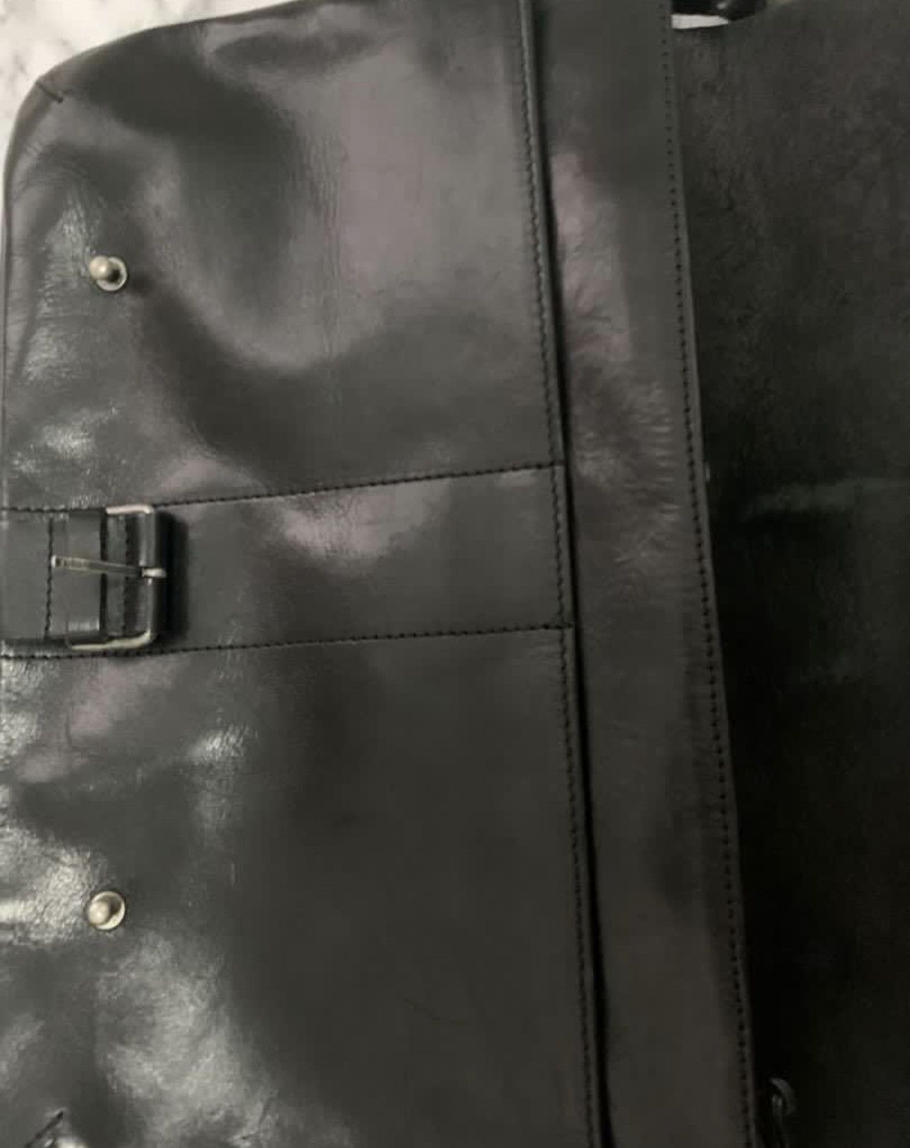 Ann Demeulemeester 🔥 Rare!! Vintage Ann Demeulemeester leather shoulder bag Size ONE SIZE - 3 Thumbnail