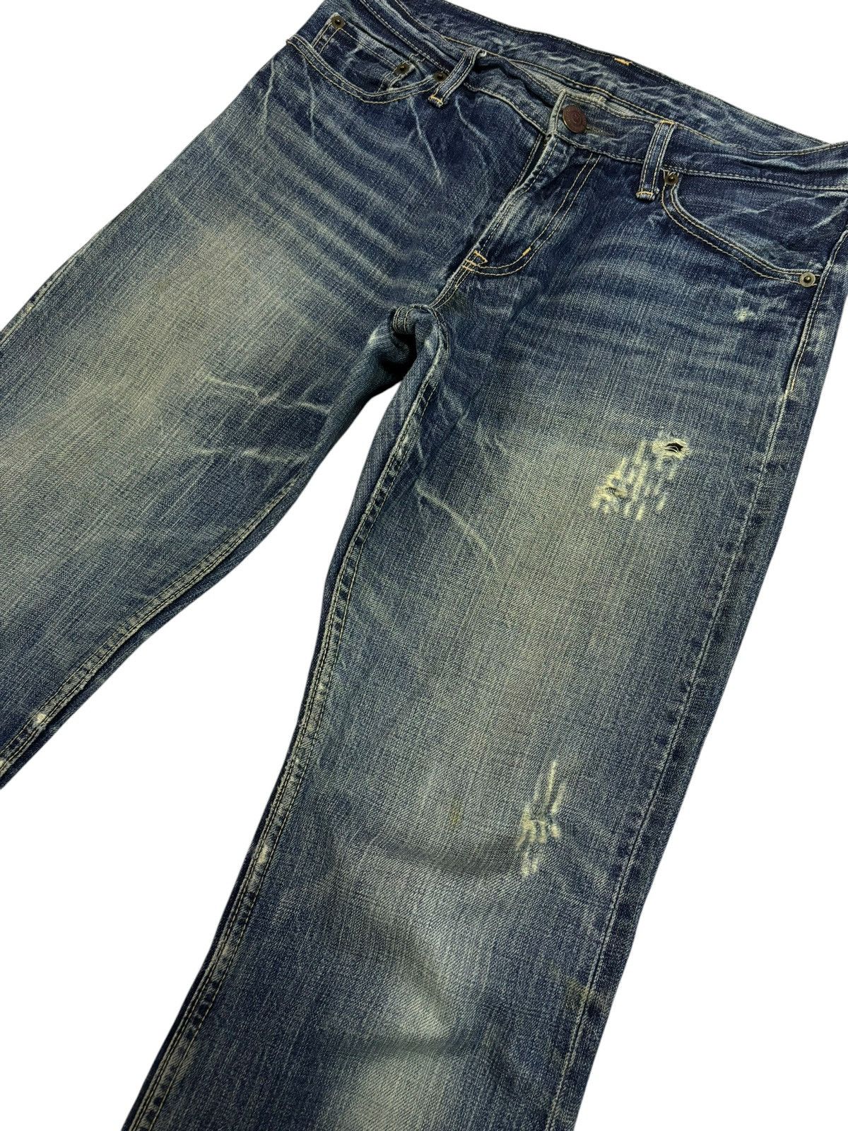 Japanese Brand × Urban Classics Bondage Urban Denim Strike Faded Distressed Jeans Size US 32 / EU 48 - 3 Thumbnail