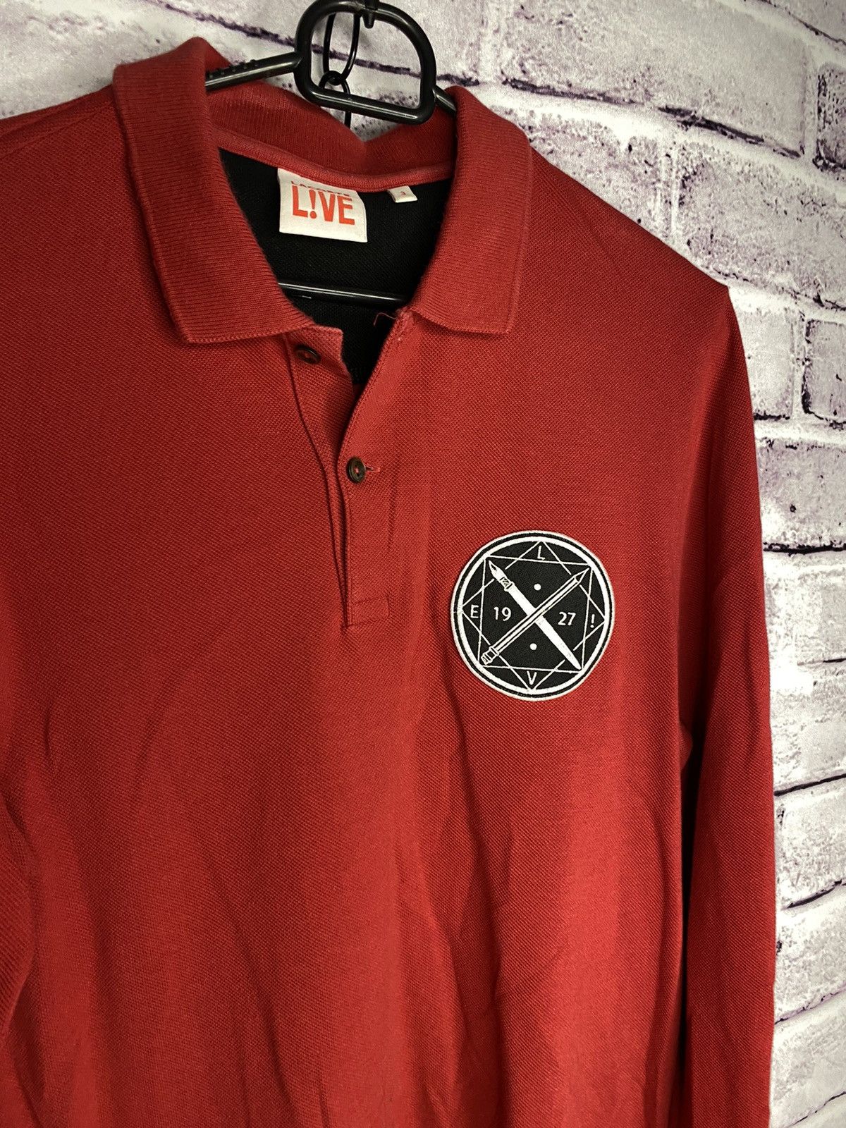 Lacoste MENS Vintage Long sleeve shirt Lacoste Live Made in Italy Size US S / EU 44-46 / 1 - 2 Thumbnail