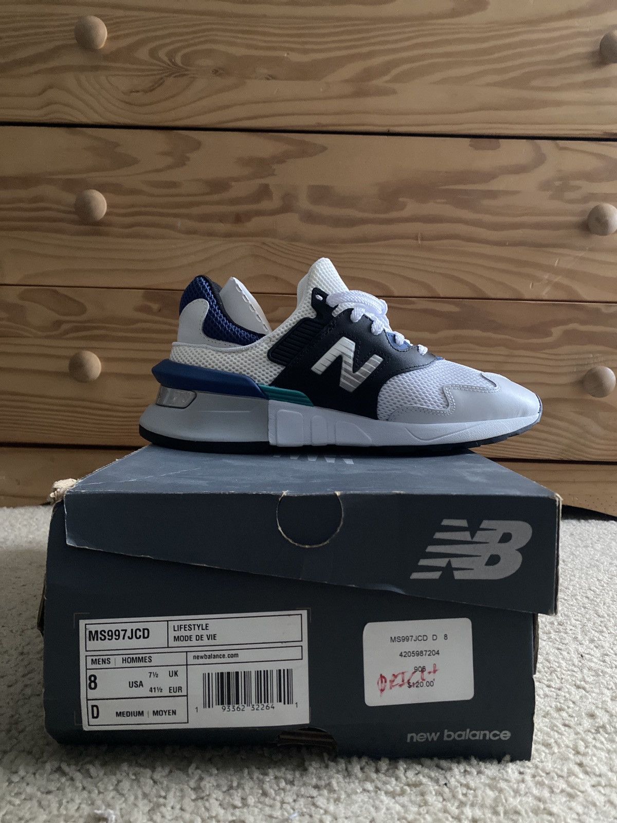 New Balance New Balance 997S White Charcoal Size US 8 / EU 41 - 6 Thumbnail