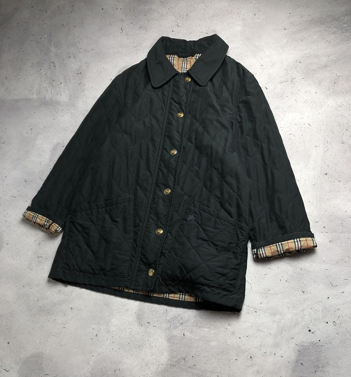 Burberry × Vintage Vintage Burberry Nova Check Qualited Coat Jacket Size US L / EU 52-54 / 3 - 2 Thumbnail