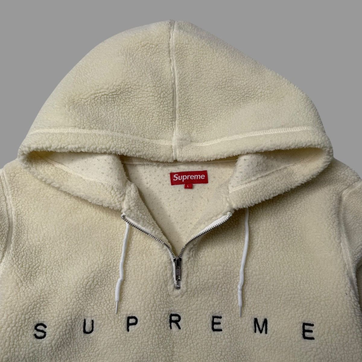 Supreme Supreme fleece hooded jacket Size US L / EU 52-54 / 3 - 4 Thumbnail
