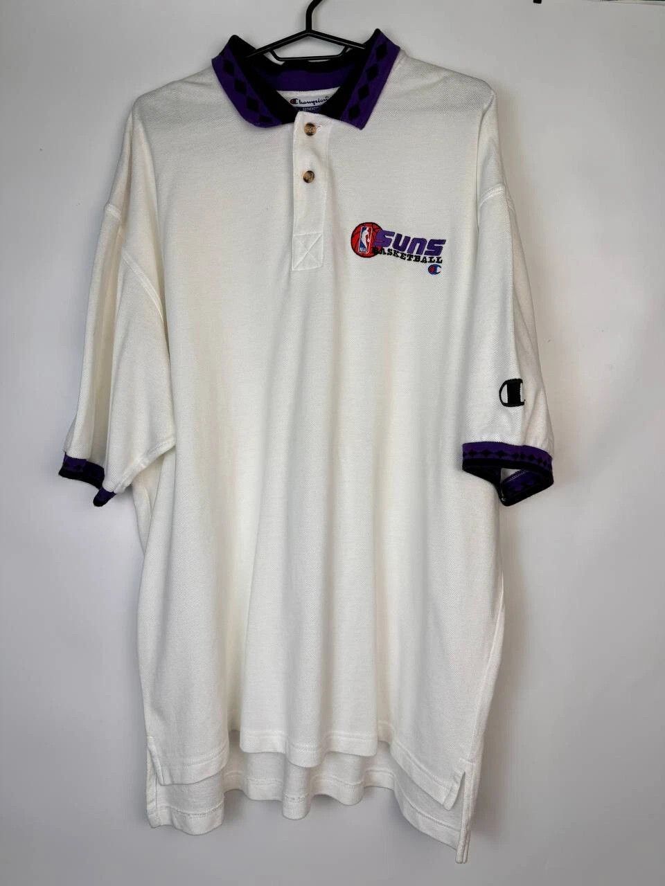 Champion Vintage 90s Phoenix Suns Polo Mens Champion Embroidered XL Size US XL / EU 56 / 4 - 1 Thumbnail