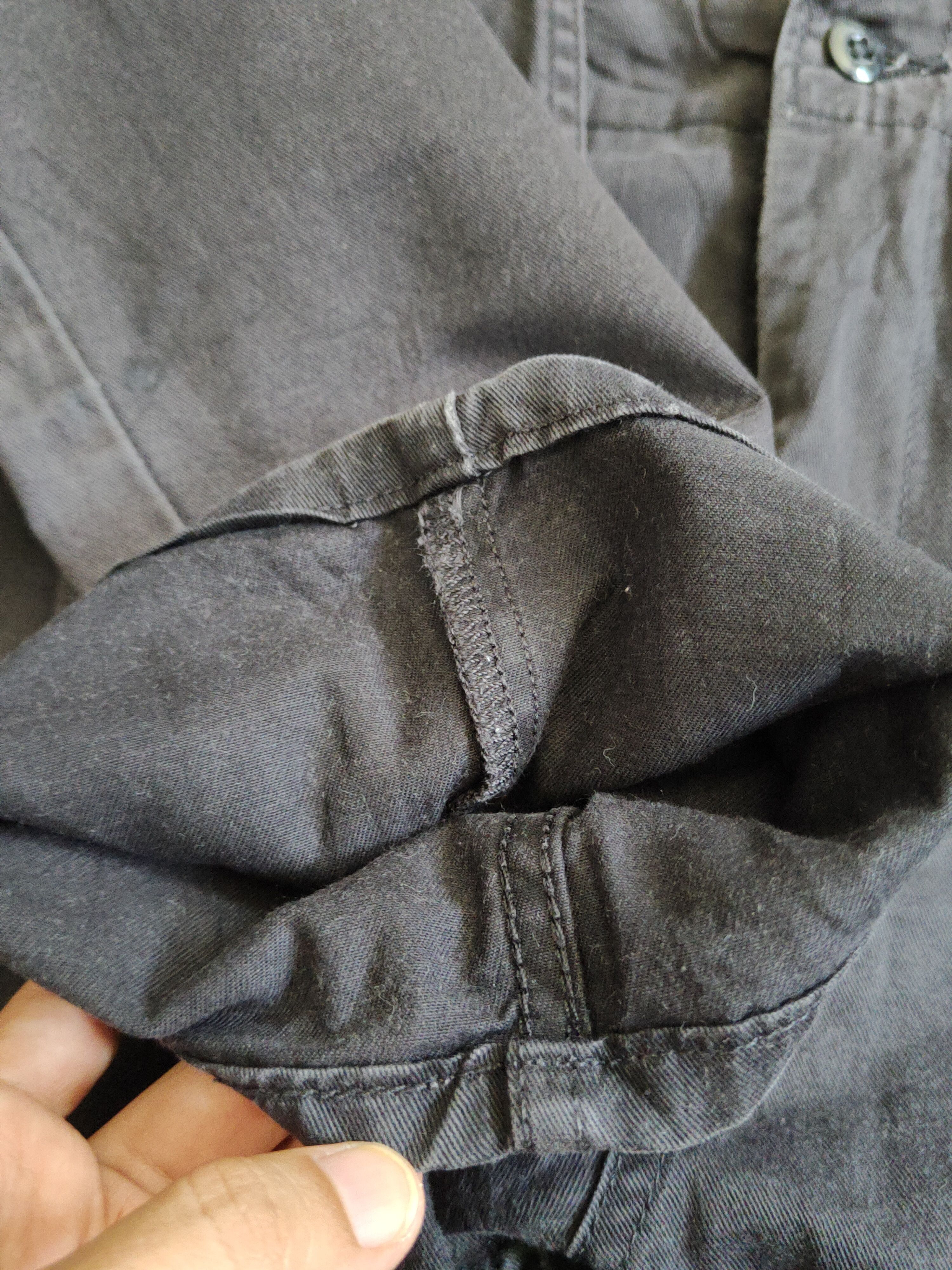 Japanese Brand Levis Blue Black distressed faded ripped Casual Pants #S1330 Size US 33 - 14 Thumbnail