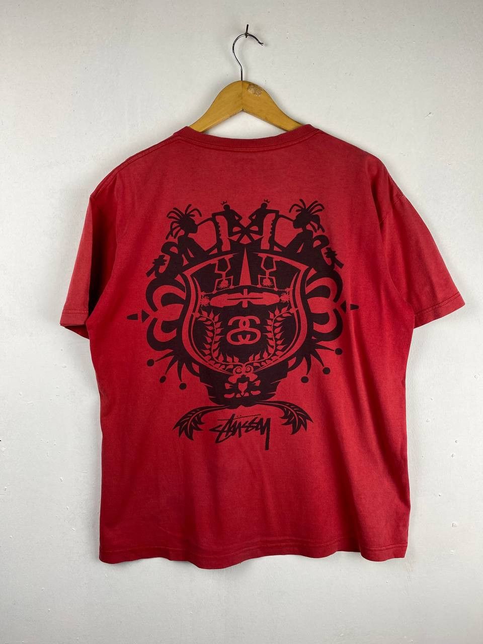 Stussy stussy streetwear red tee nice design Size US L / EU 52-54 / 3 - 1 Thumbnail