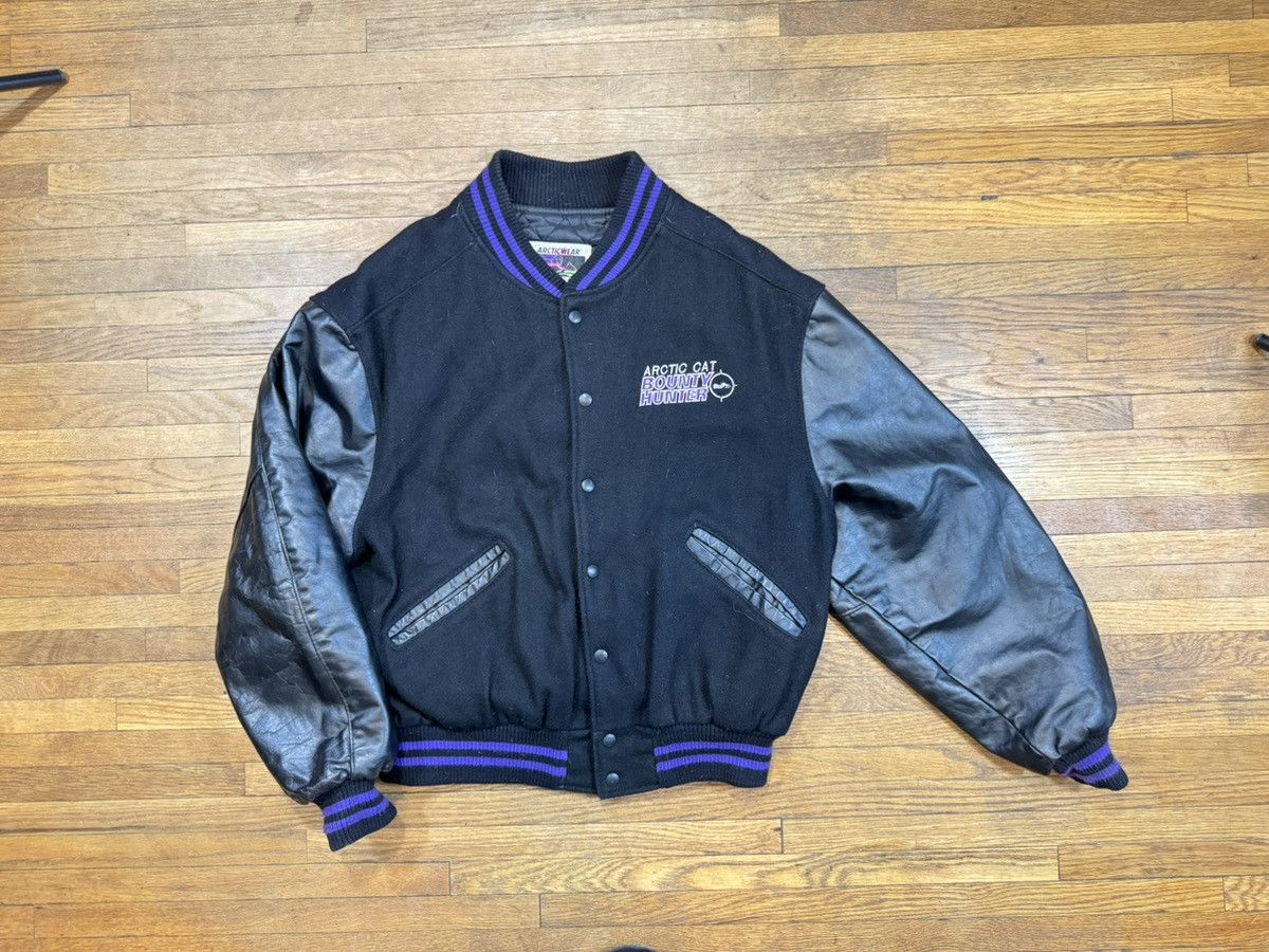 Vintage Vintage Arctic Cat Bounty Hunter Snowmobile Bomber Jacket Size US XL / EU 56 / 4 - 1 Thumbnail