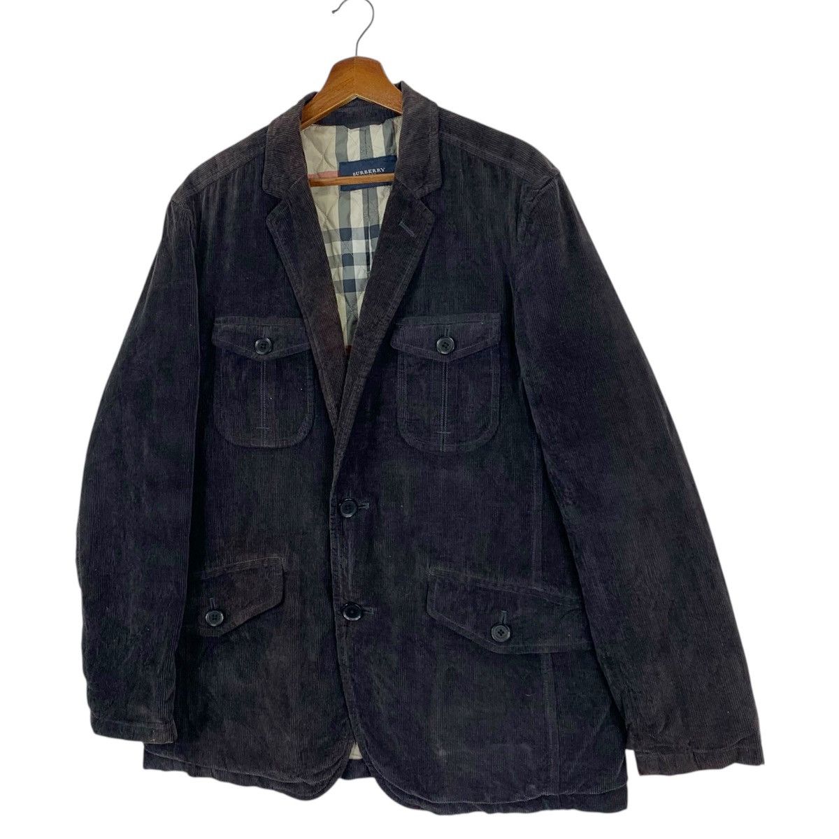 Burberry Vintage Burberry London Corduroy Jacket Size US XL / EU 56 / 4 - 3 Thumbnail