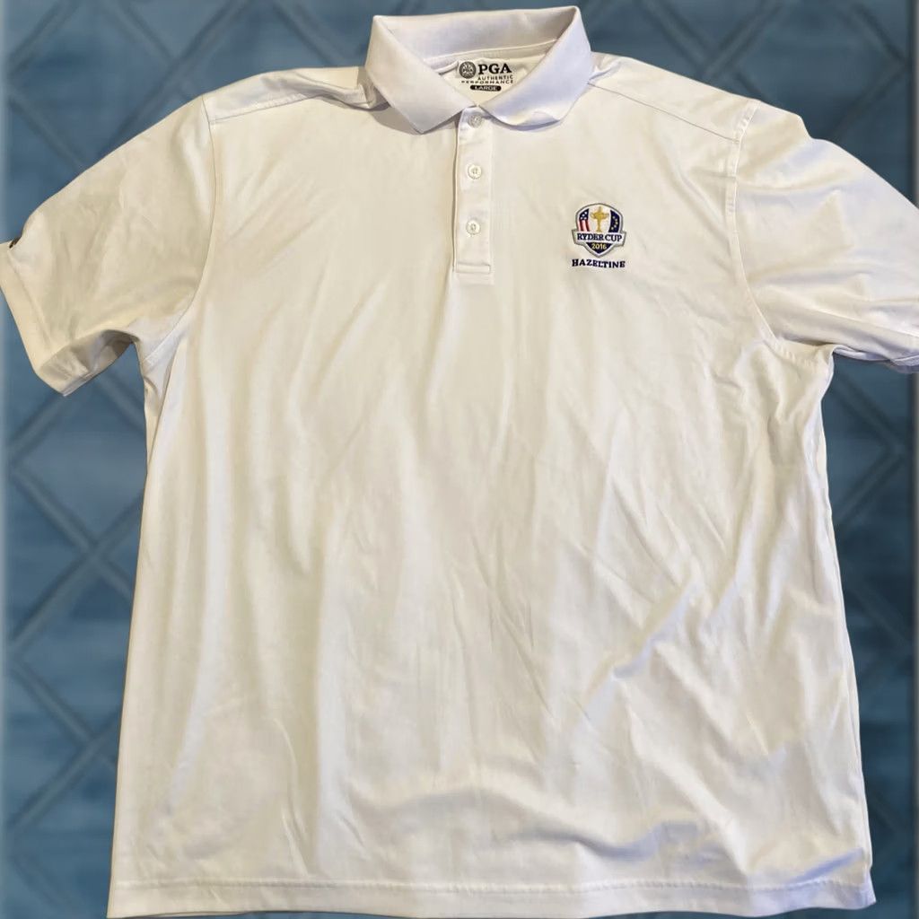 PGA Tour PGA TOUR Polo Shirt - Golf, Ryder Cup 2016, Hazeltine - White, L Size US L / EU 52-54 / 3 - 1 Thumbnail