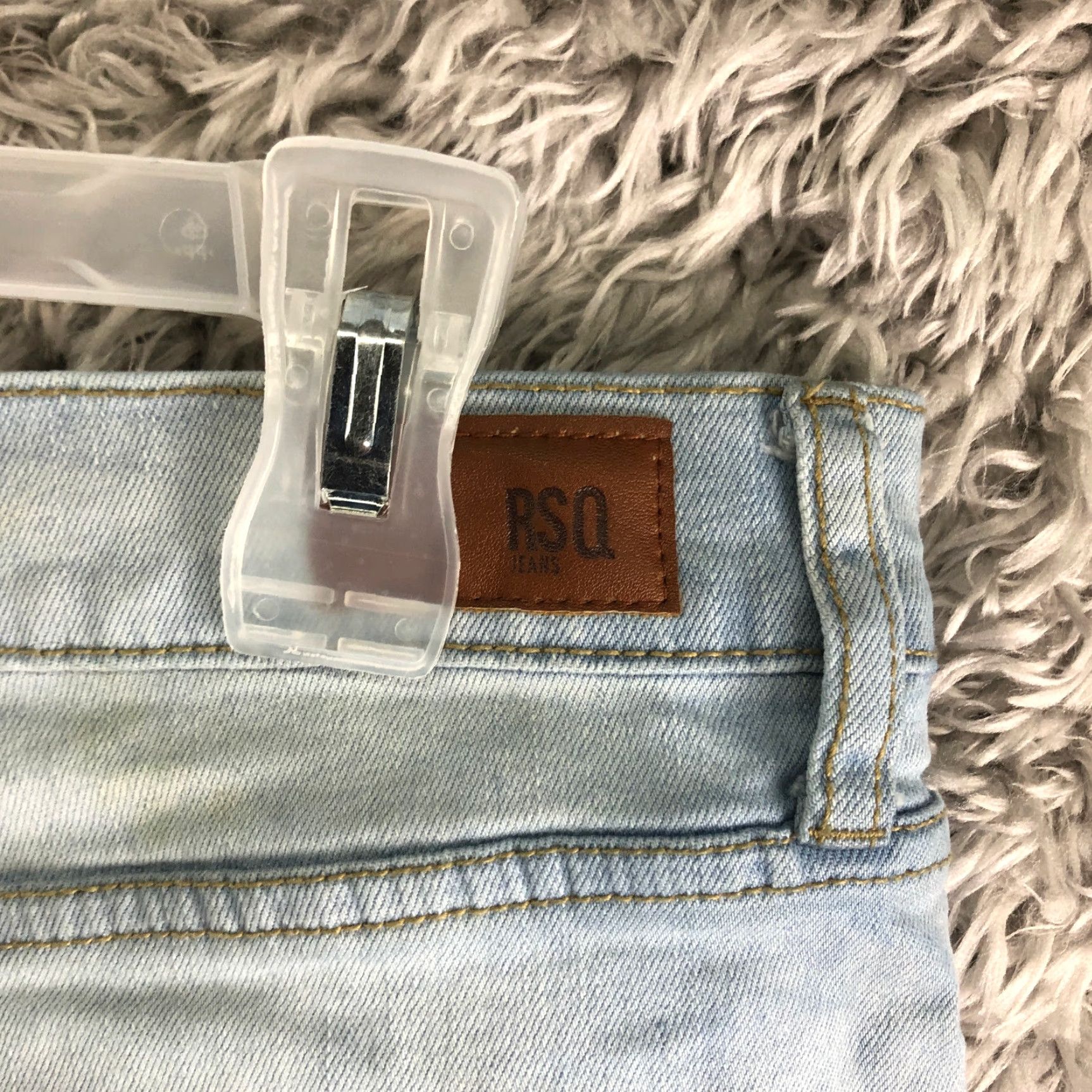 Rsq RSQ Jeans Seattle Skinny Taper Biker Style Mens 32x32 Mid Rise Medium Wash Denim Blue 32 Size US 32 / EU 48 - 6 Thumbnail
