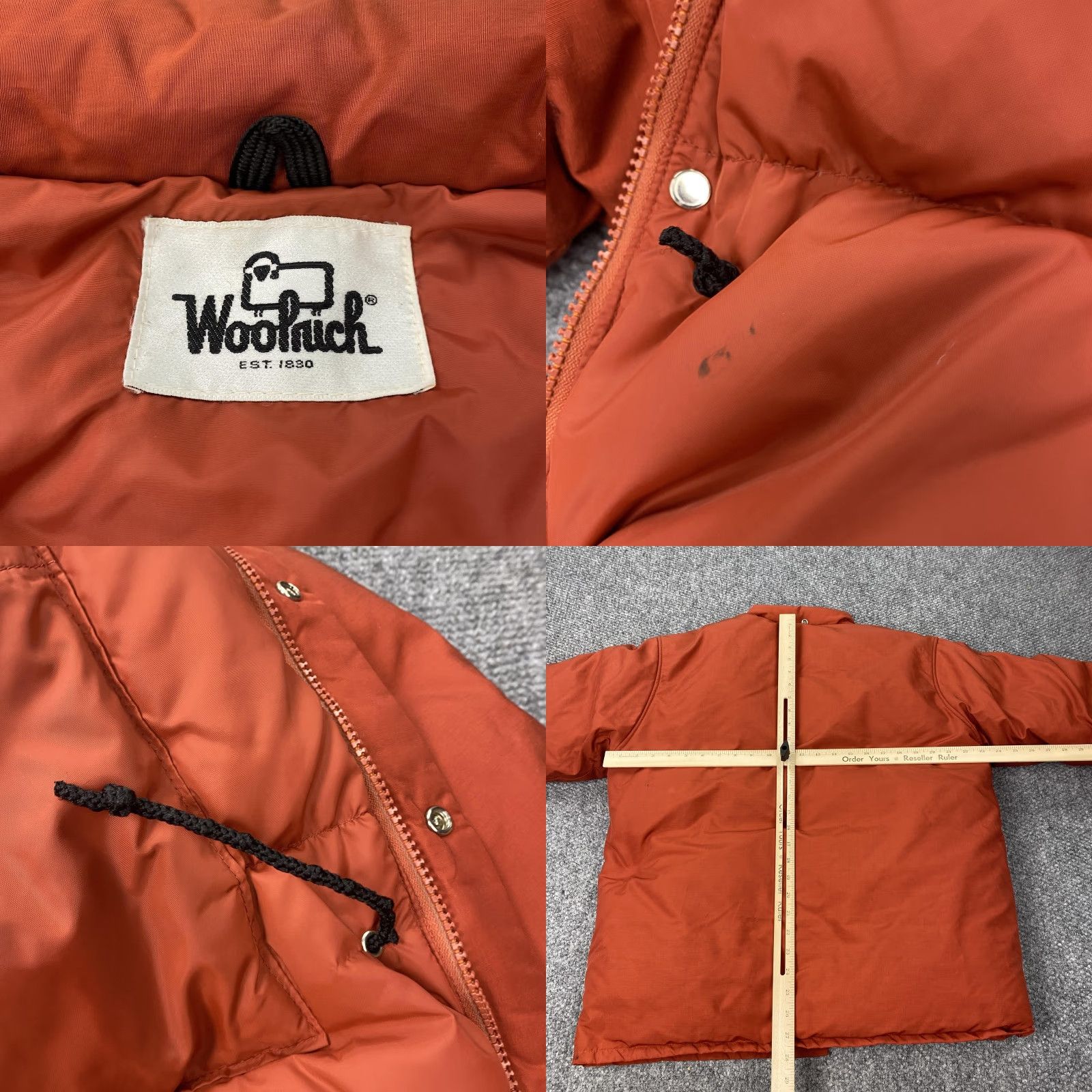 Vintage VINTAGE Woolrich Jacket Mens M Puffer Nylon Rust Orange Down Insulated Zip Front Pockets 90s Mens Size US M / EU 48-50 / 2 - 8 Thumbnail