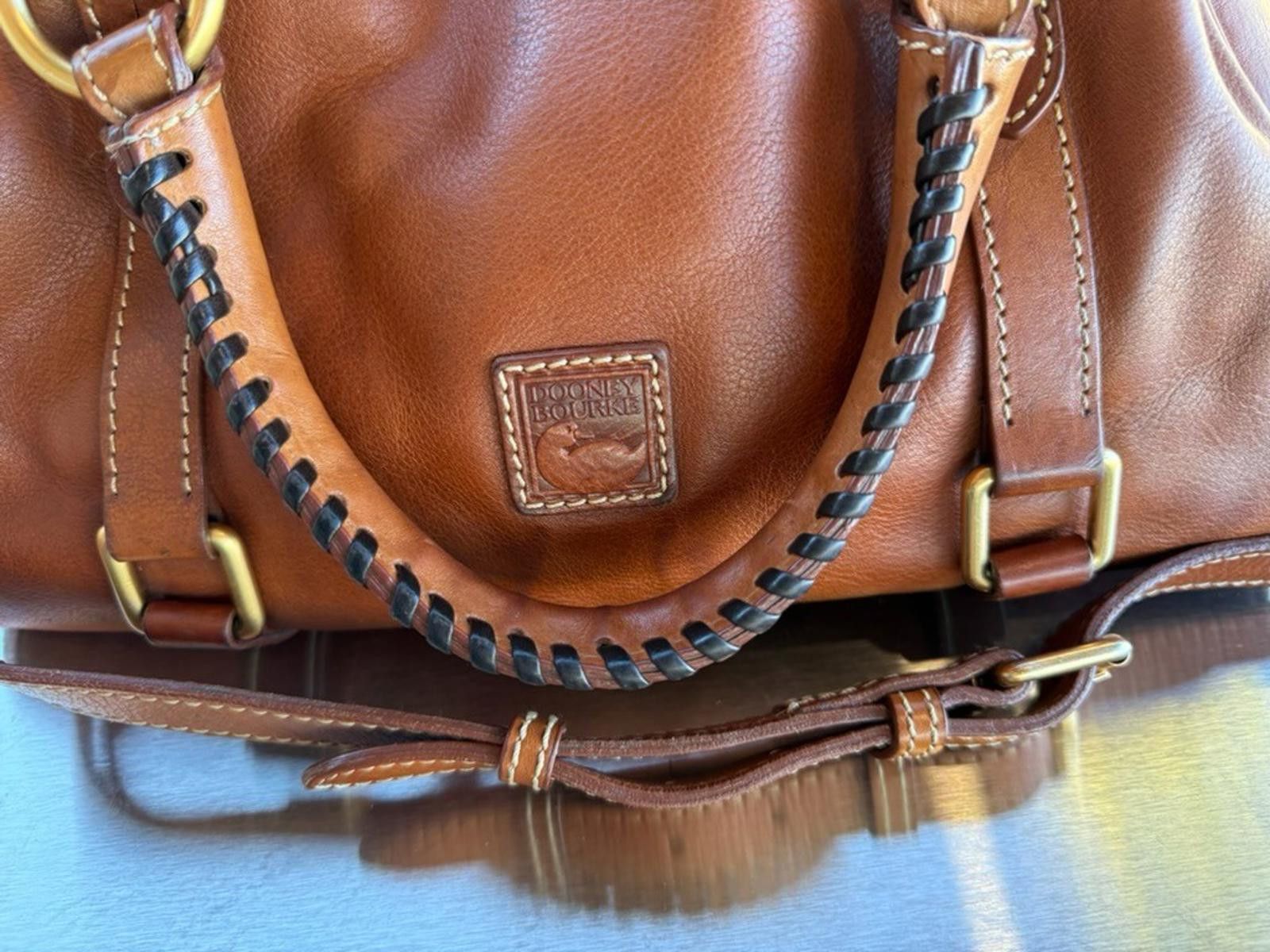 Dooney & Bourke Dooney Bourke Florentine Satchel Italian Leather Brown bag Size ONE SIZE - 3 Thumbnail