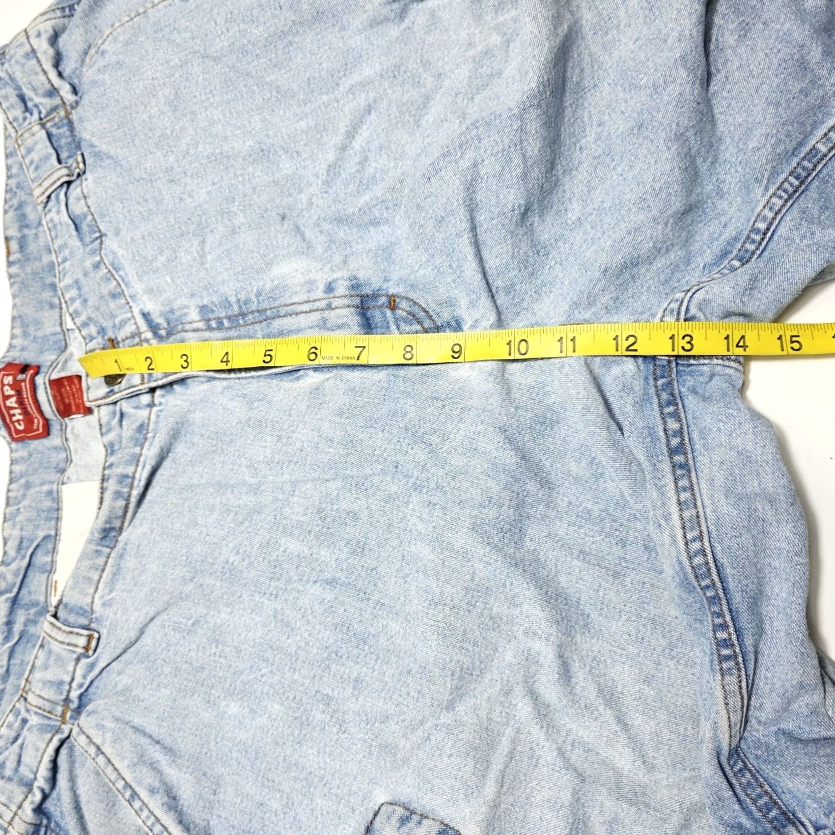 Chaps VINTAGE Chaps Mens Denim Cargo Shorts Size 42 Blue Baggy Y2K Relaxed Fit Medium Wash Size US 42 / EU 58 - 6 Thumbnail