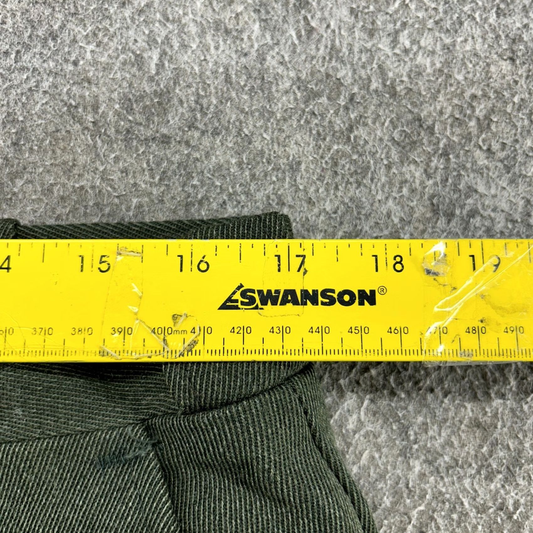 Vintage VINTAGE Whipcord Pants Mens 34x30 Green Chino Relaxed Straight Wool 70s 80s 90s USA Mens Pants Size US 34 / EU 50 - 6 Thumbnail