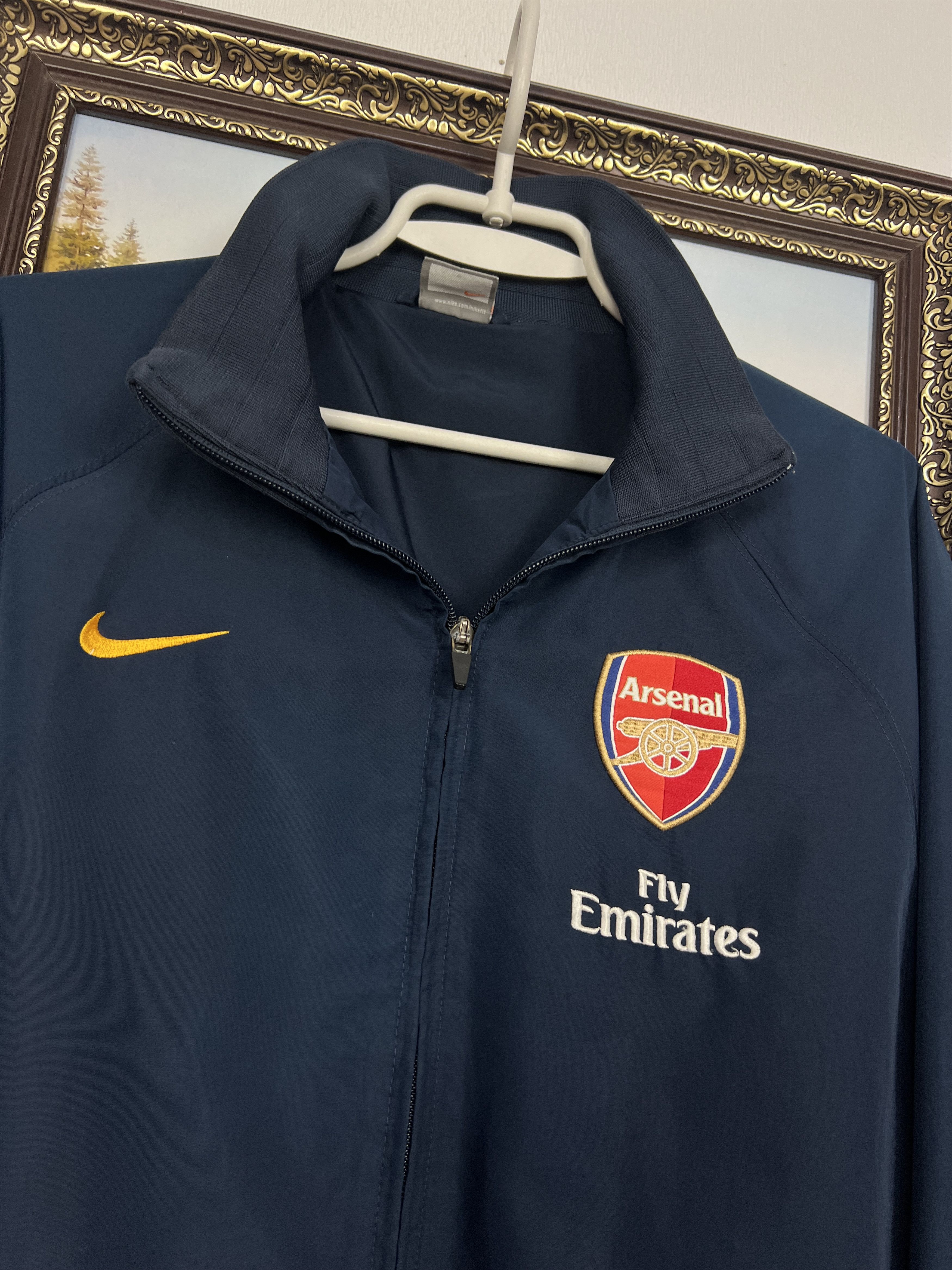 Nike Vintage Arsenal Football Jacket Soccer Track Top Gunners Zip Size US L / EU 52-54 / 3 - 3 Thumbnail