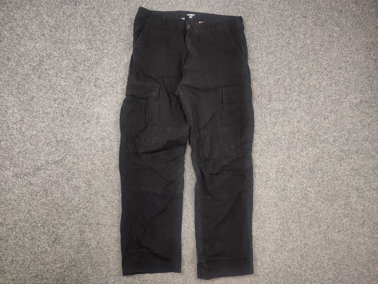 Carhartt Vintage Carhartt Wip Cargo Pants Black Faded Ripstop Y2K Size US 34 / EU 50 - 4 Thumbnail