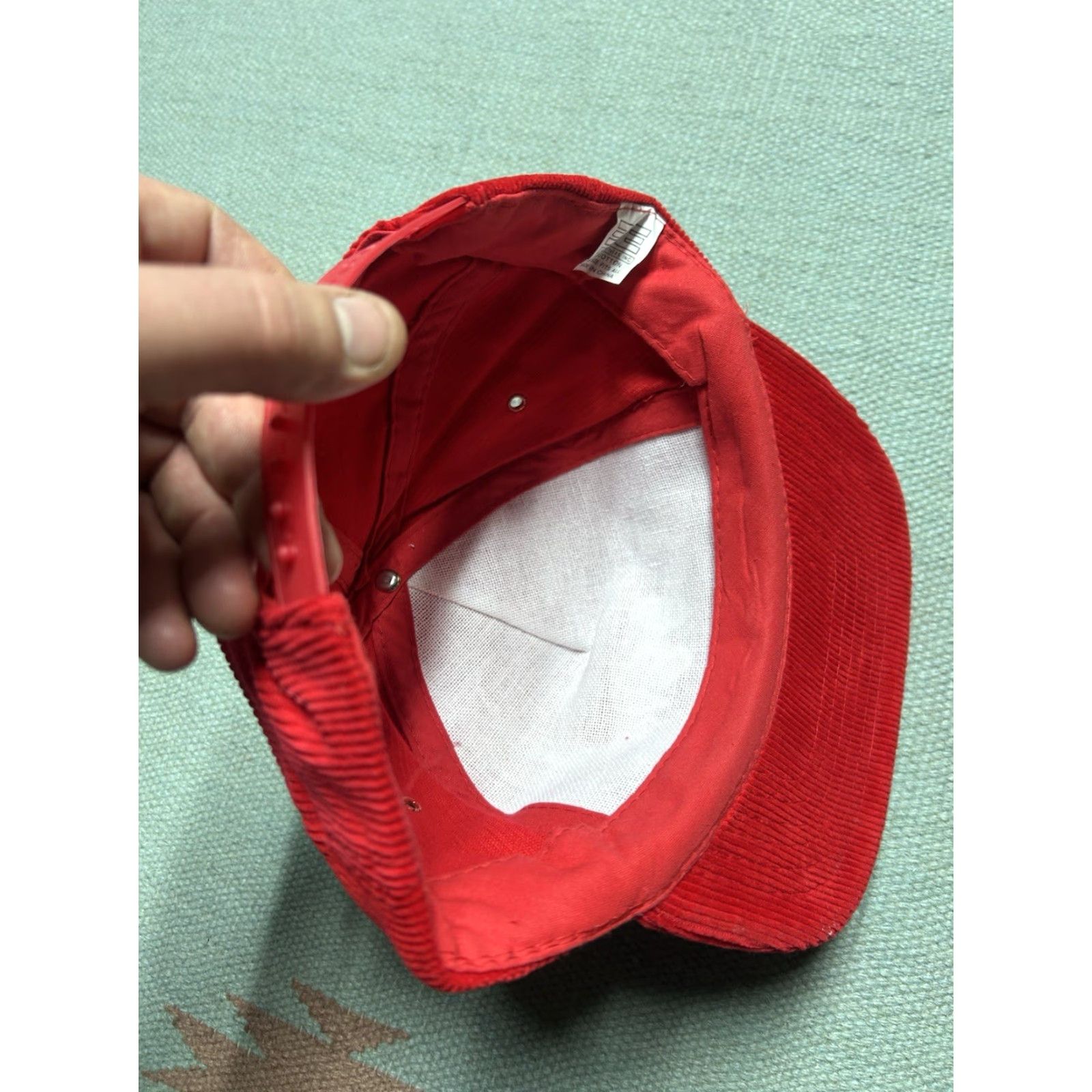 Vintage VINTAGE SnapBack Hat Corduroy Cap bob Evans restaurant food red adjustable Men Size ONE SIZE - 6 Thumbnail