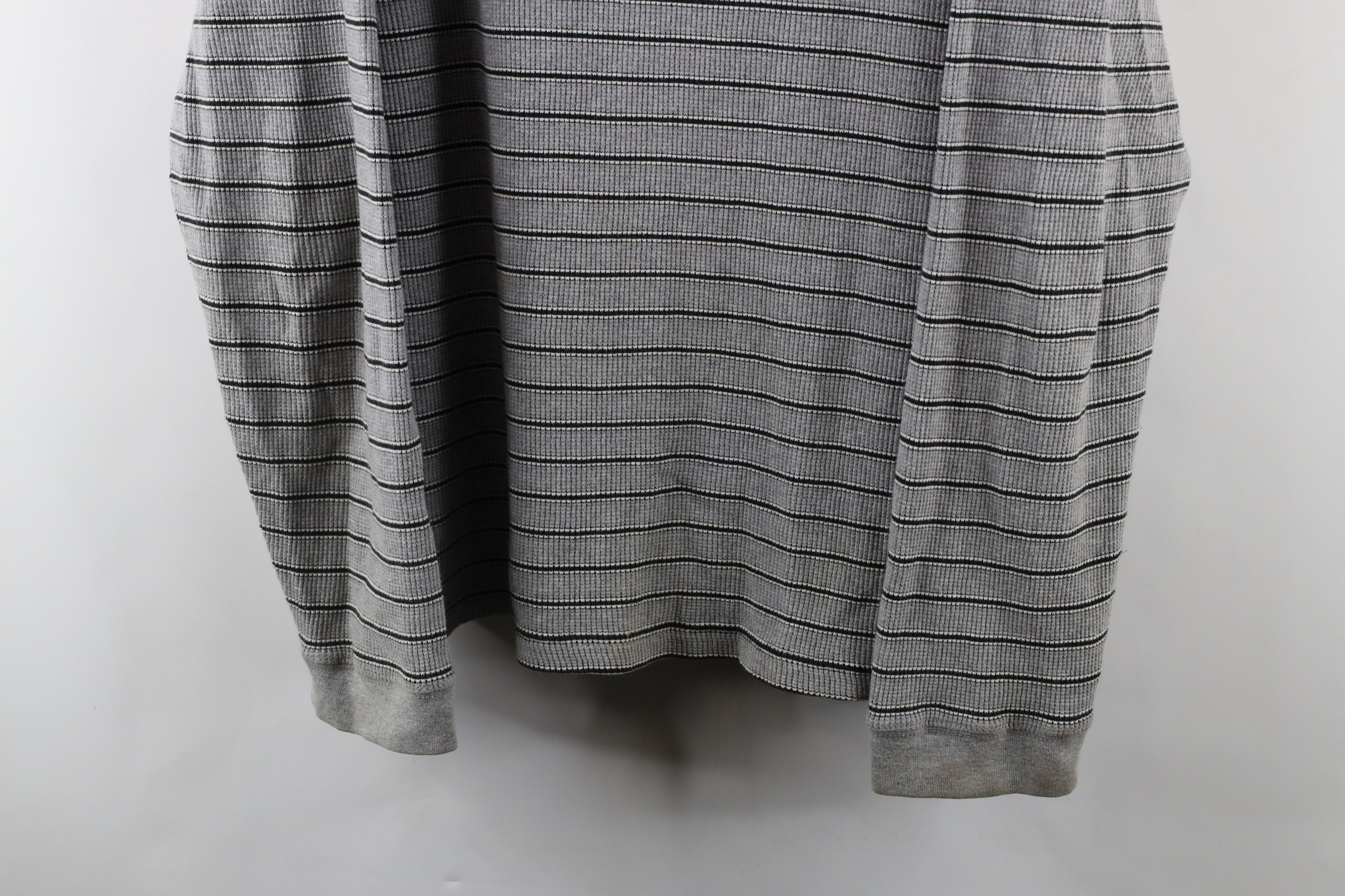 Gap × Vintage Vintage 90s Gap Waffle Knit Long Sleeve T-Shirt Gray USA Size US XL / EU 56 / 4 - 3 Thumbnail