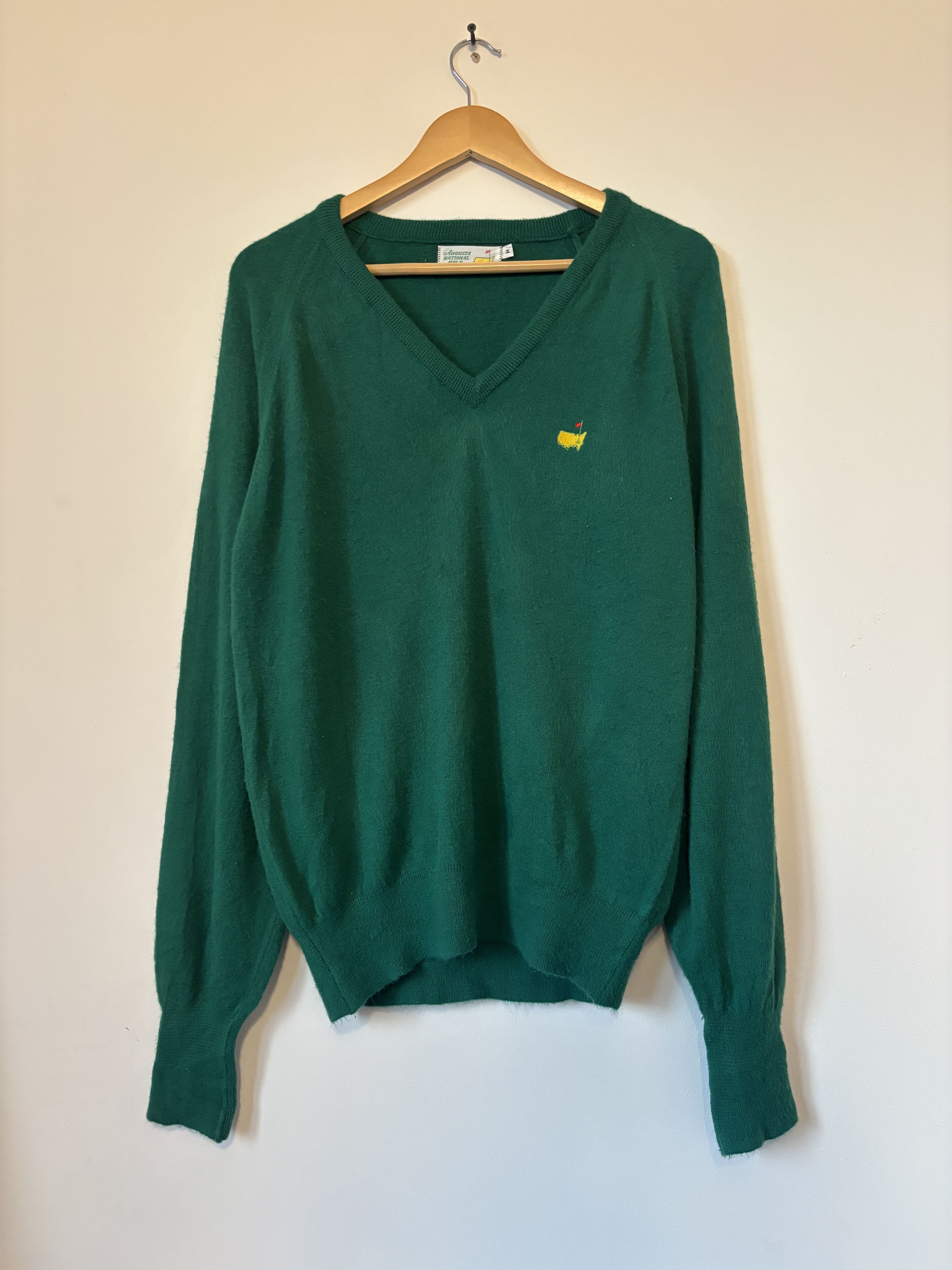 The Masters The Masters Augusta National Green V-Neck Sweater Medium USA Size US M / EU 48-50 / 2 - 4 Thumbnail