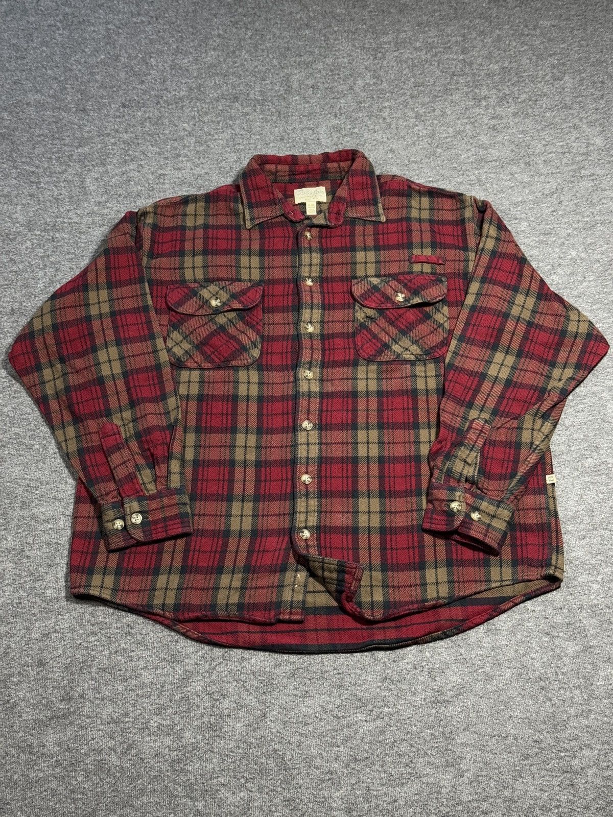 Flannel vintage flannel Cabelas plaid shirt checkered 90s Y2K Size US XL / EU 56 / 4 - 10 Thumbnail