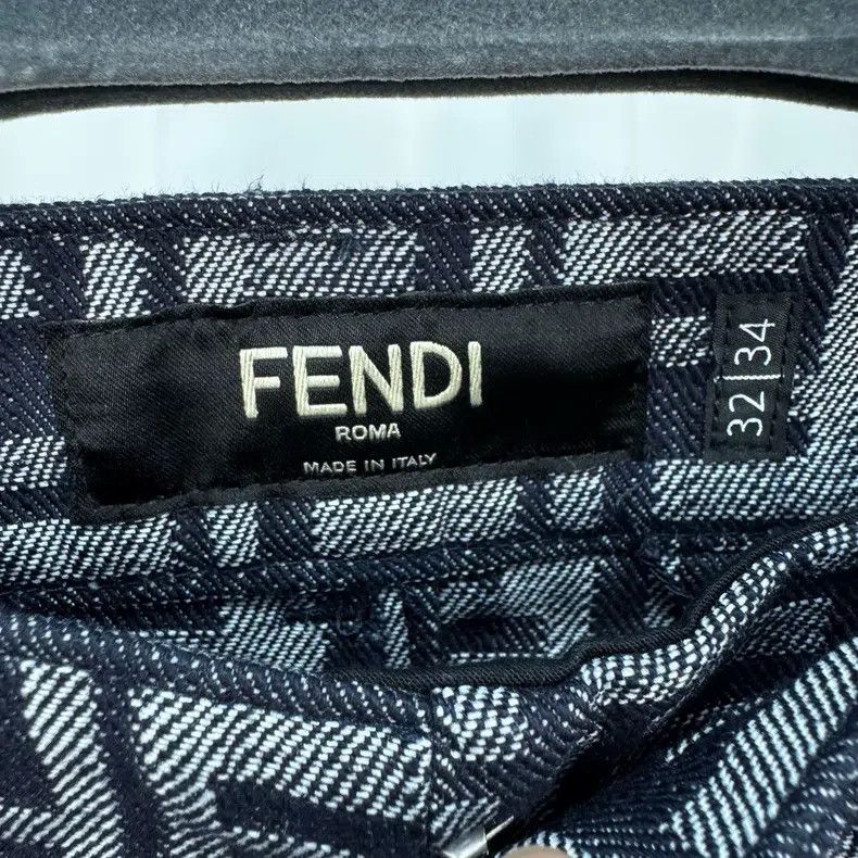 Fendi Fendi Monogrammed Full Print Denim Short Pants Size US 32 / EU 48 - 5 Thumbnail