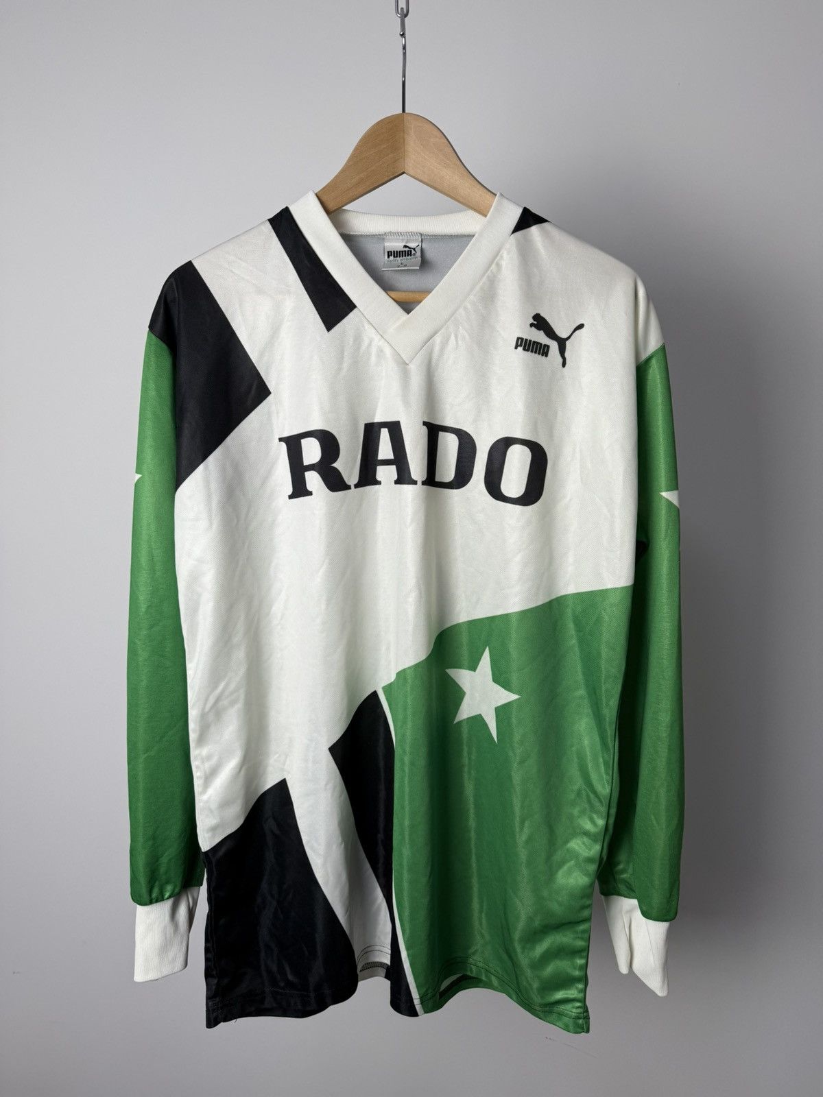 Puma × Vintage Vintage Puma Made In West Germany Long Sleeve Soccer Jersey Size US L / EU 52-54 / 3 - 1 Thumbnail