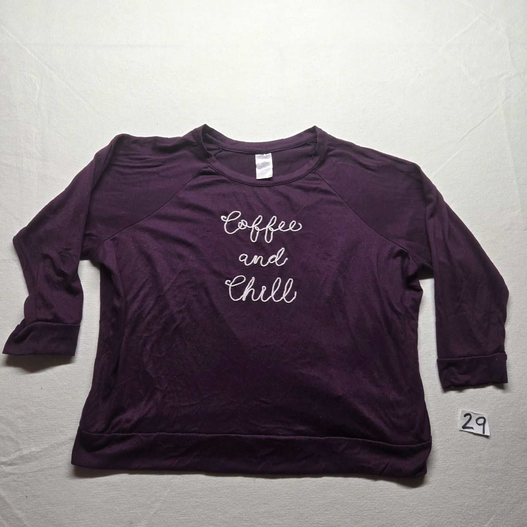 Vintage VINTAGE Secret Treasures Pajama Top Shirt Womens 3X Purple Sleepwear Plus Size 3X Women Size XXL / US 16-18 / IT 52-54 - 2 Thumbnail