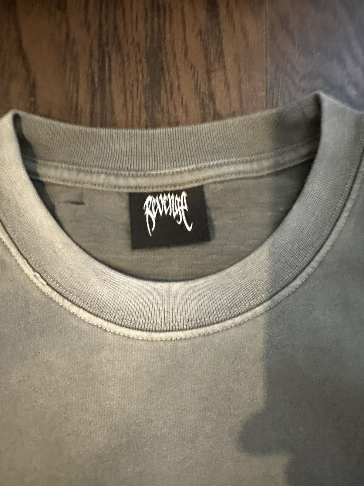 Revenge Kosuke Kawamura Glitch Arch Logo Tee Treated Grey Size US M / EU 48-50 / 2 - 3 Thumbnail