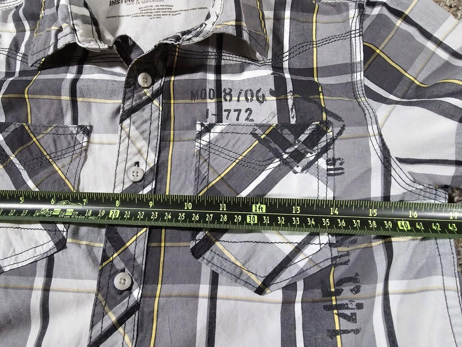 Helix Helix Mens Short Sleeve L double Pocket Plaid Gray Size US L / EU 52-54 / 3 - 4 Thumbnail