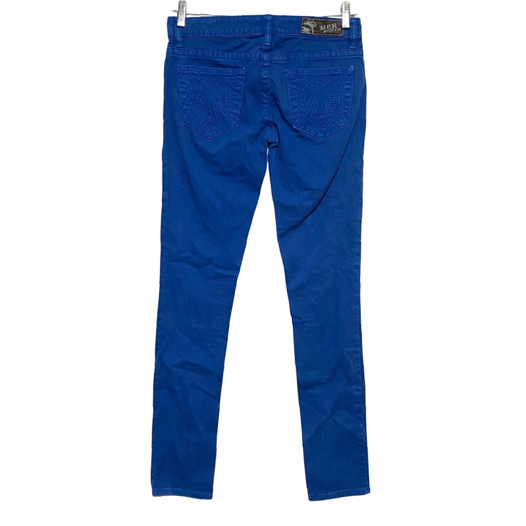 Denime Mek DNM Tyler Cigarette Jeans Womens 27x34 Denim Blue Stretch Casual Y2K Boho Jeans Womens 27x34 Denim Blue Stretch 5-Pocket Design Mens? Womens Size 27" / US 4 / IT 40 - 2 Thumbnail