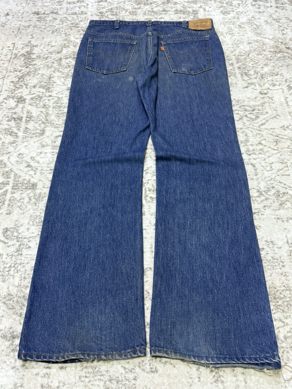 Levi's Vintage 80s Levis 517 Orange Tab Fade Wash Bootcut Jeans Size US 34 / EU 50 - 2 Thumbnail