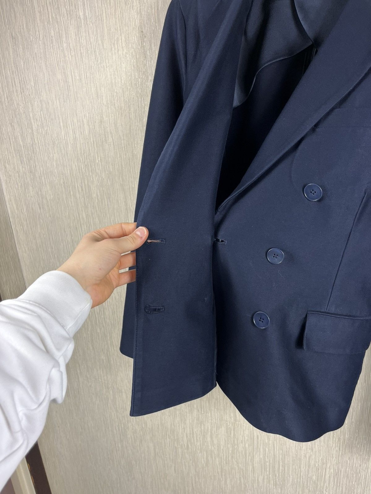 Polo Ralph Lauren × Ralph Lauren Polo Ralph Lauren cotton navy double-breasted blazer jacket Size L / US 10 / IT 46 - 13 Thumbnail