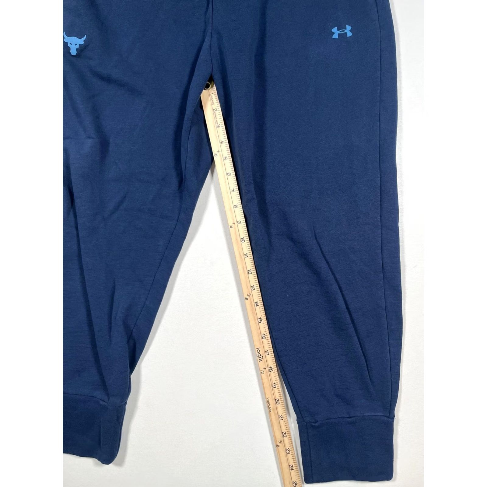 Under Armour Under Armour Project Rock Fleece Joggers Sweatpants Mens XL Blue Gym Size US 36 / EU 52 - 7 Thumbnail