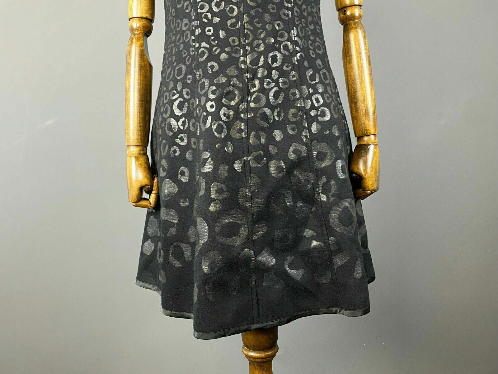 Designer Save The Queen Black / Purple A-Line Reversible Dress Size M / US 6-8 / IT 42-44 - 4 Thumbnail