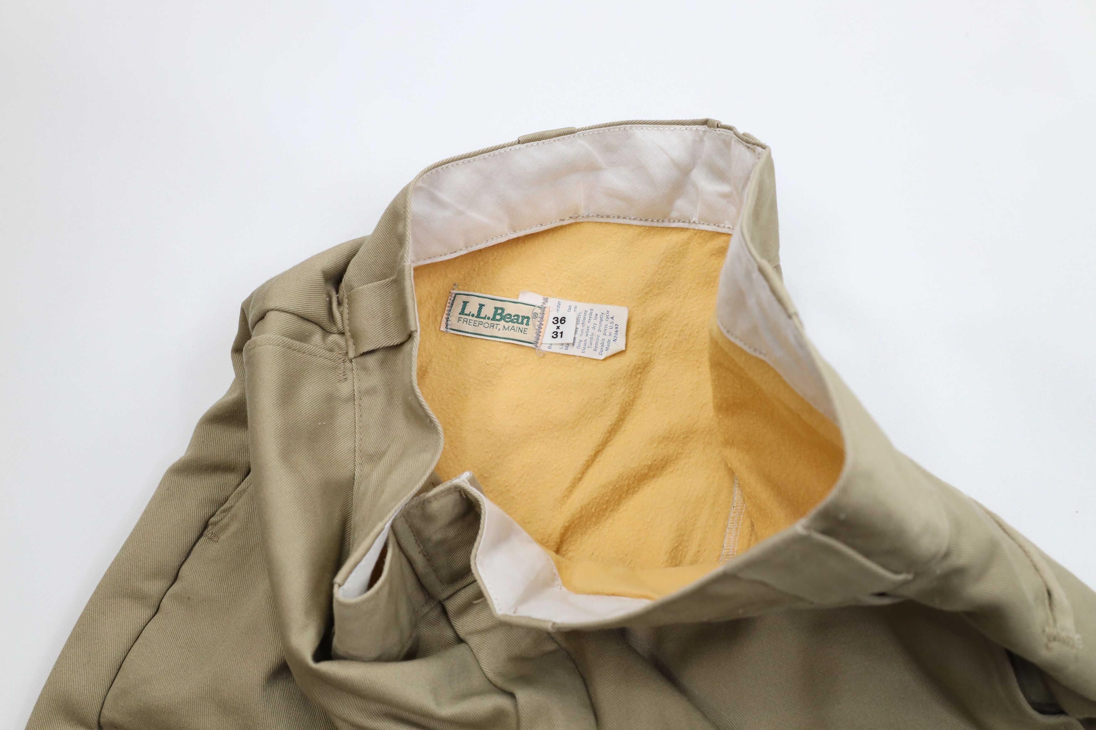 L.L. Bean Vintage 70s LL Bean Chamois Cloth Lined Wide Leg Pants USA Size US 36 / EU 52 - 9 Thumbnail