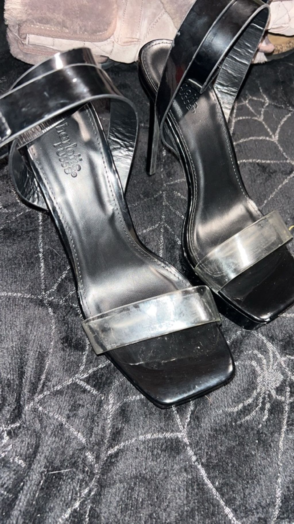 Other Women's Charlotte Russe Black Clear Heels Size 7 Size US 7 / IT 37 - 2 Thumbnail